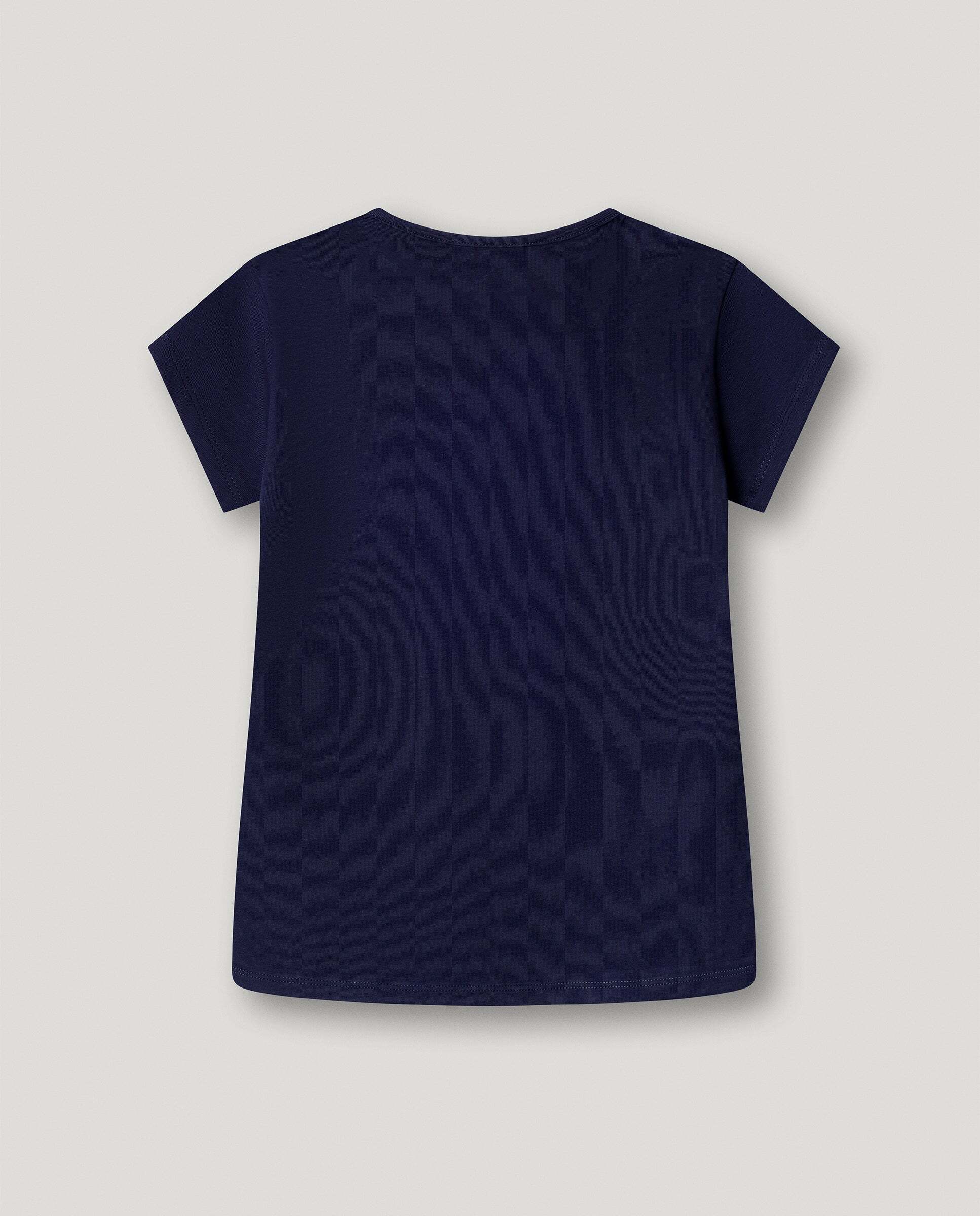 Camiseta de niña logo glitter fit slim - Pepe Jeans - Azul marino Azul marino-3
