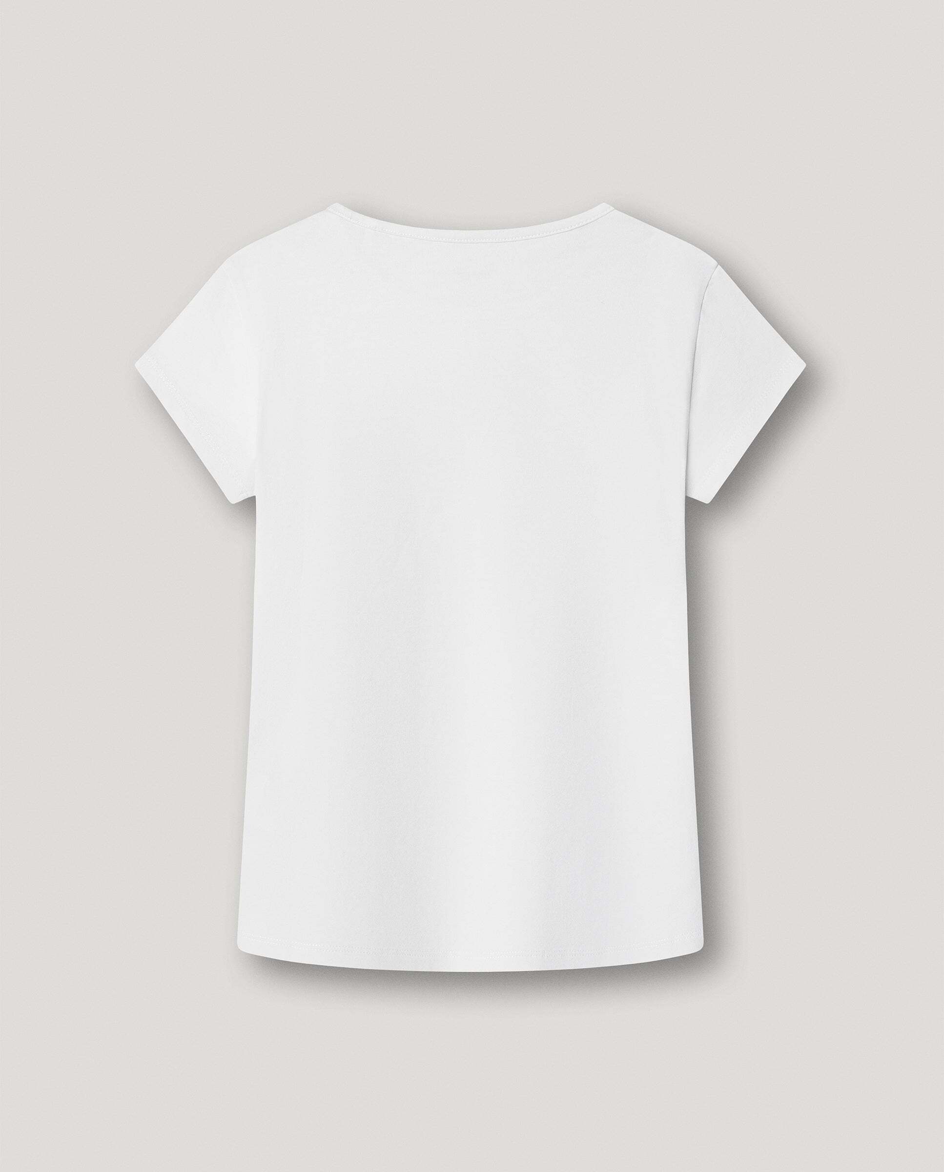 Camiseta de niña logo glitter fit slim - Pepe Jeans - Blanco Blanco-3