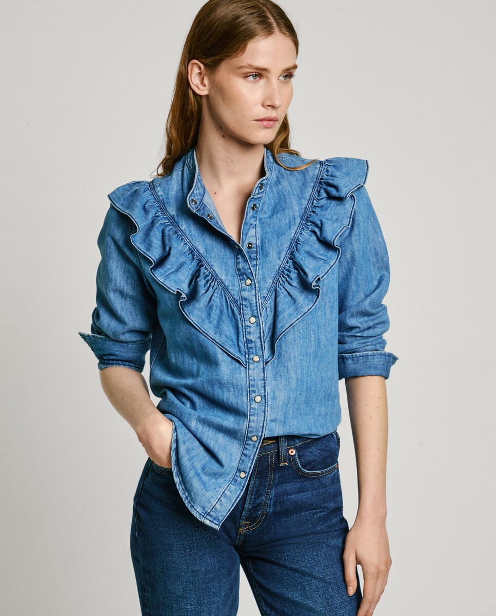 Blusas Mujer Camisas Con Volantes El Corte Ingles Blusas Fiesta