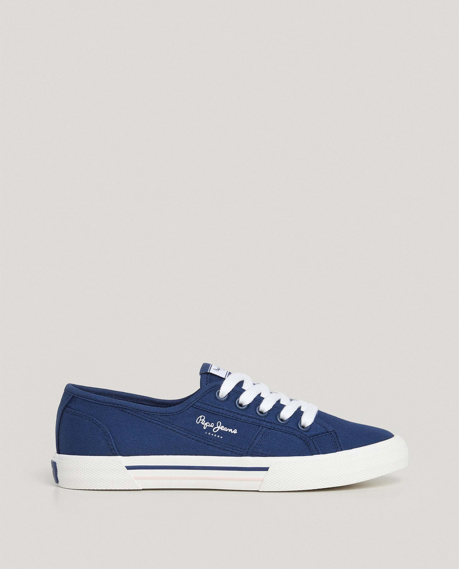Pepe Jeans - Zapatillas de mujer clásicas de sarga.