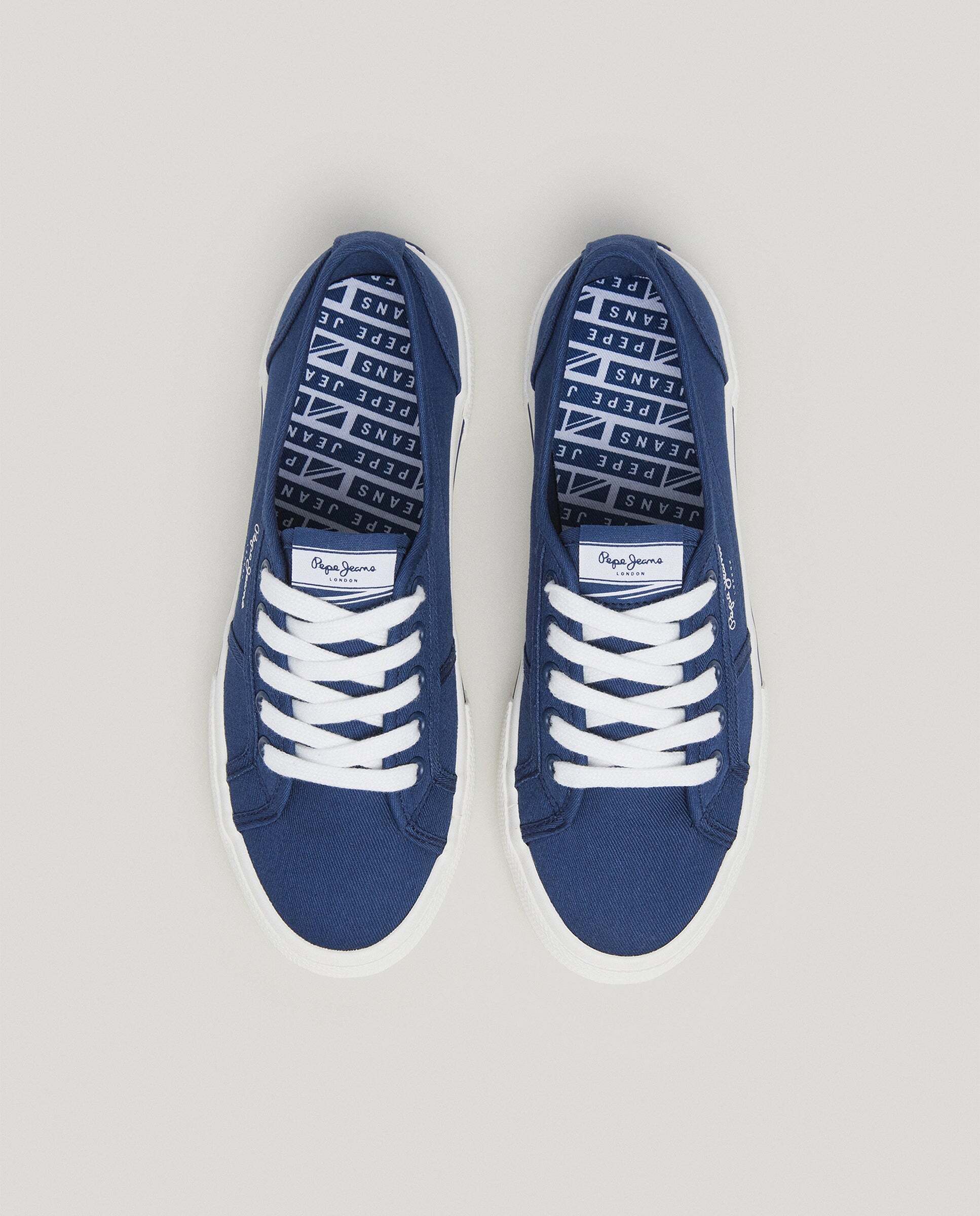 Brady - Pepe Jeans - zapatillas clásicas de sarga - Azul denim Azul denim-3