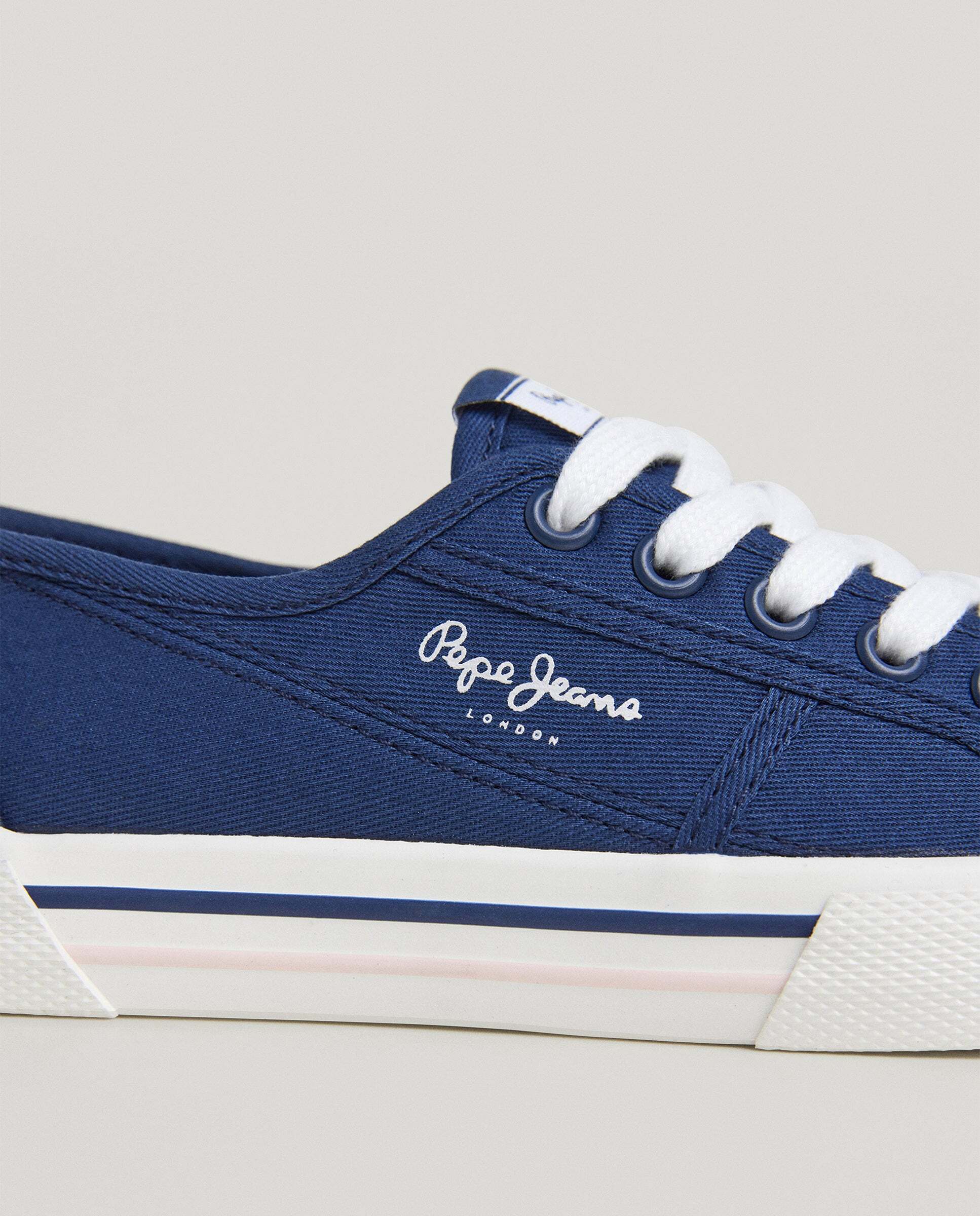 Brady - Pepe Jeans - zapatillas clásicas de sarga - Azul denim Azul denim-5