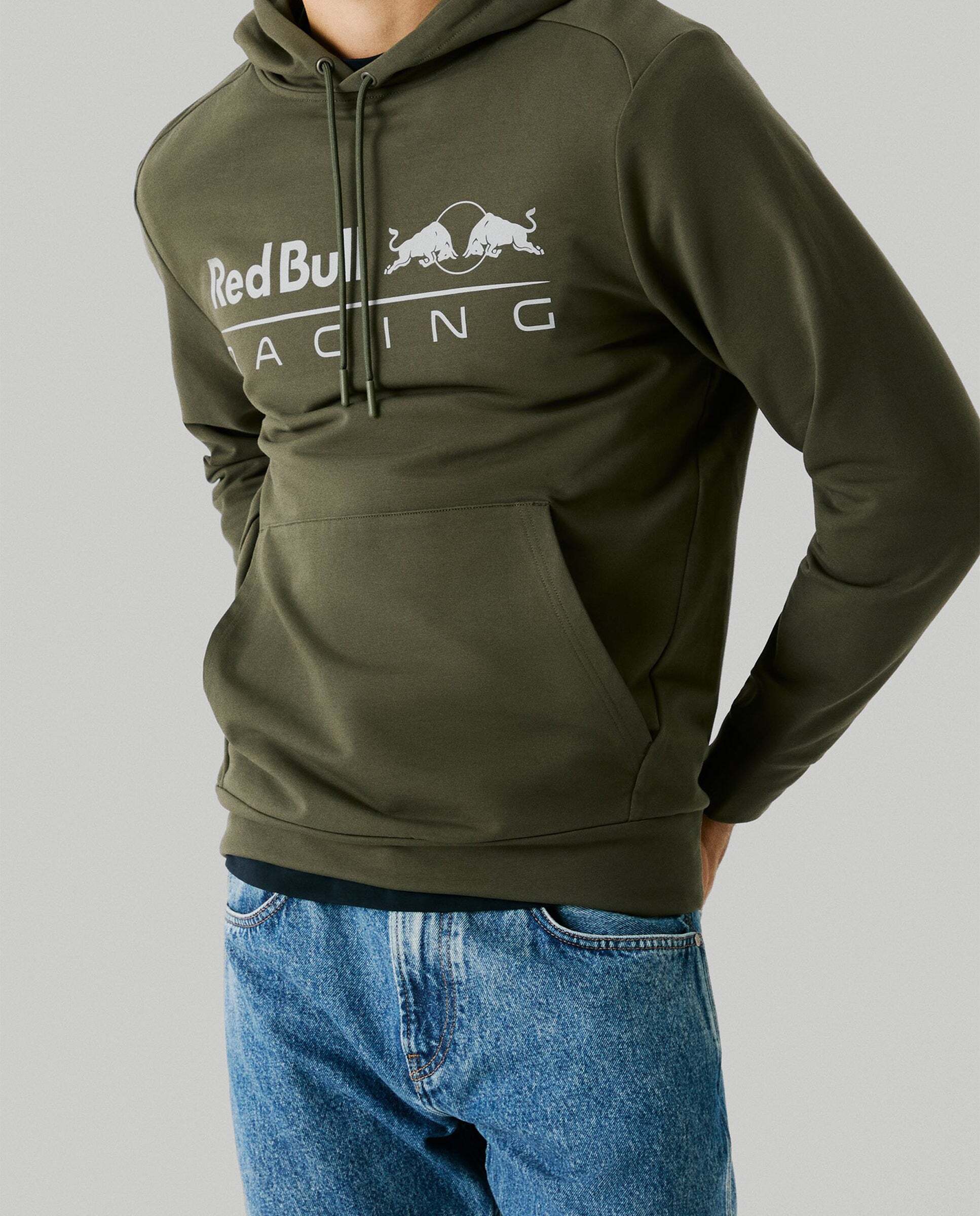 Sudadera de hombre capucha con logo red bull racing - Pepe Jeans - Verde pardo Verde pardo-1