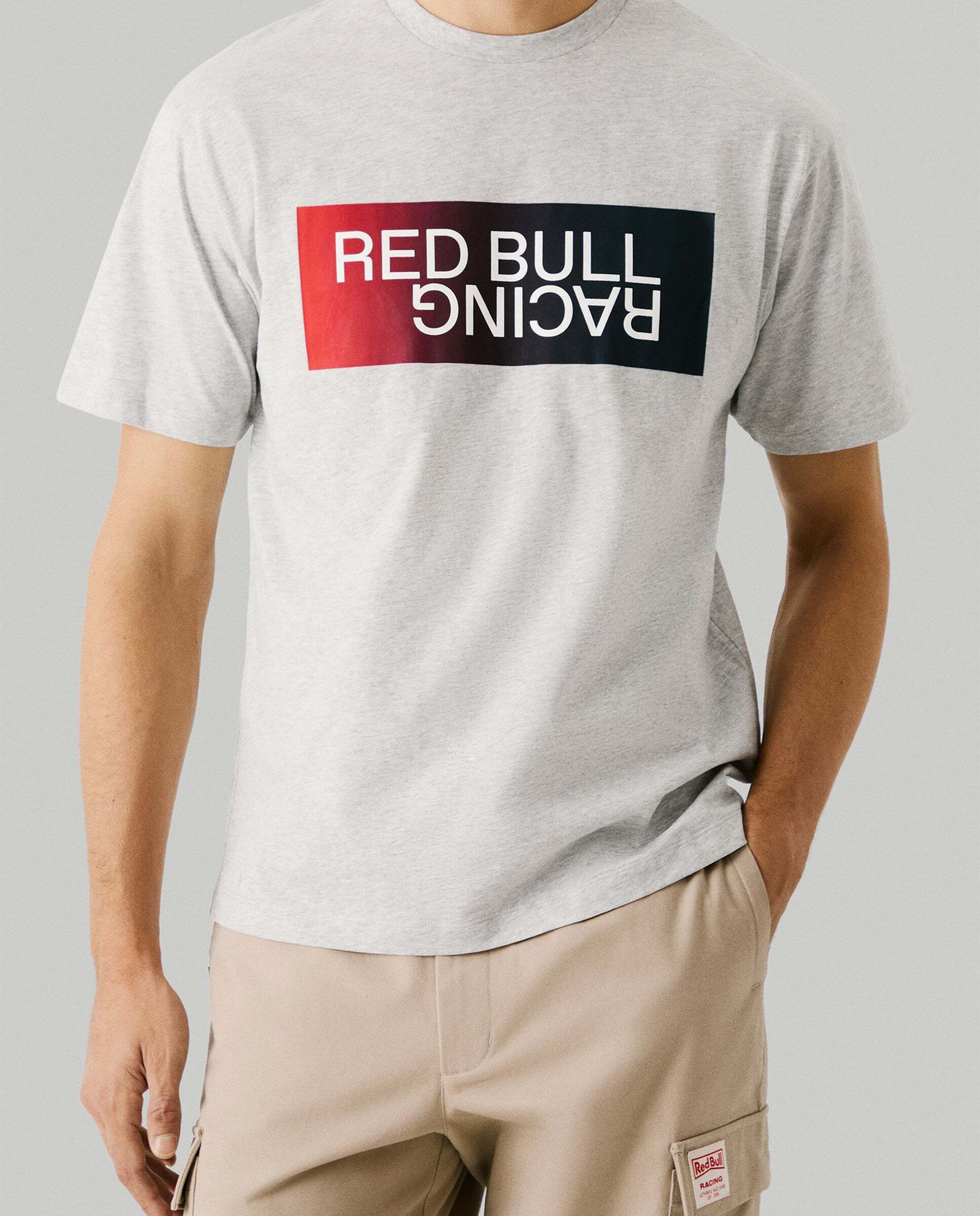 Pepe Jeans - Camiseta de hombre logo con efecto degradado red bull racing.