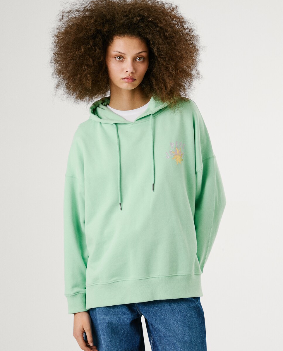 Capucha Mujer Sudadera Verde Menta Mujer Sudadera De Mujer Con - Main Image