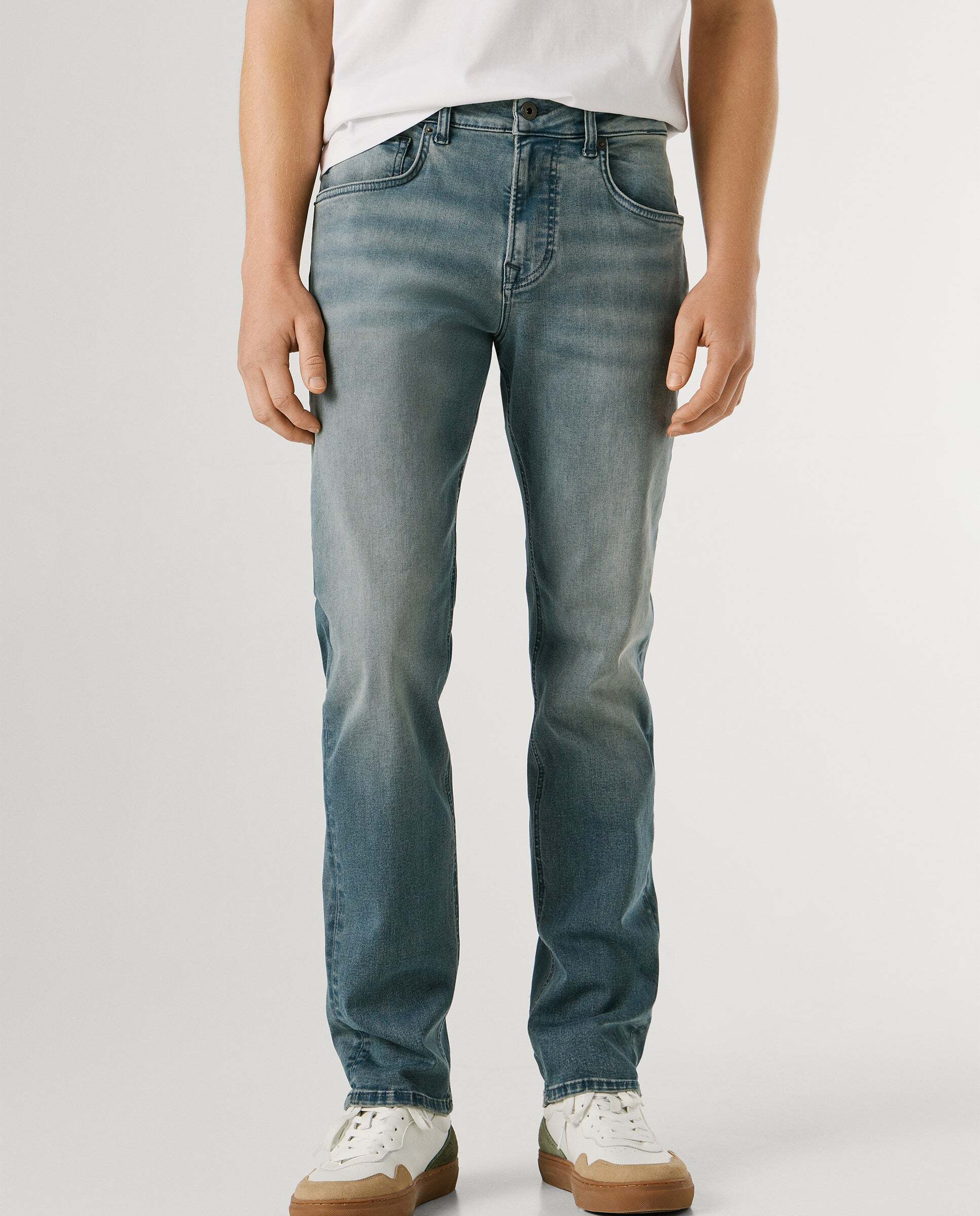 Imagen 3 de Vaquero de hombre fit recto tiro regular - Pepe Jeans - Azul fumé Azul fumé