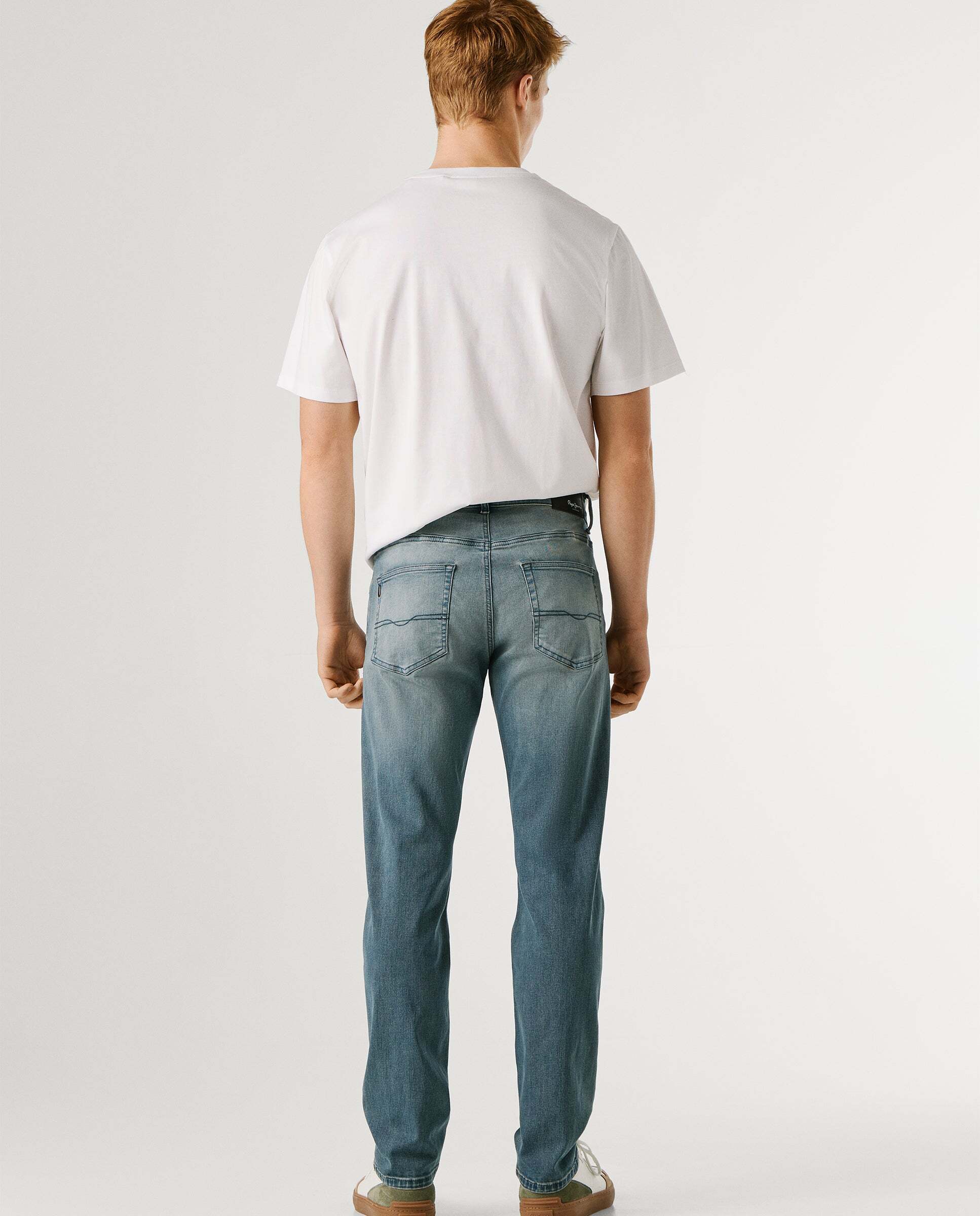 Imagen 4 de Vaquero de hombre fit recto tiro regular - Pepe Jeans - Azul fumé Azul fumé