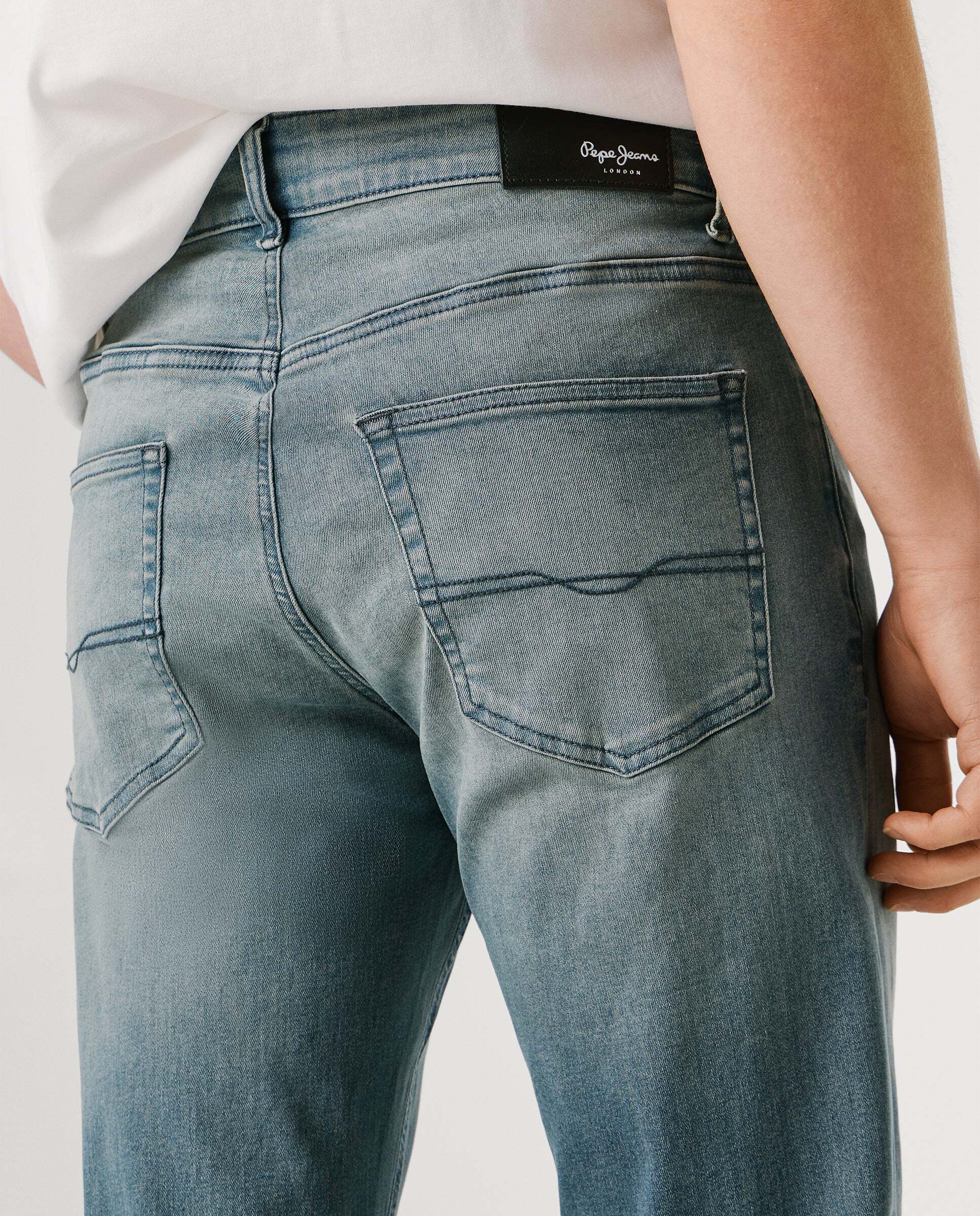 Imagen 6 de Vaquero de hombre fit recto tiro regular - Pepe Jeans - Azul fumé Azul fumé
