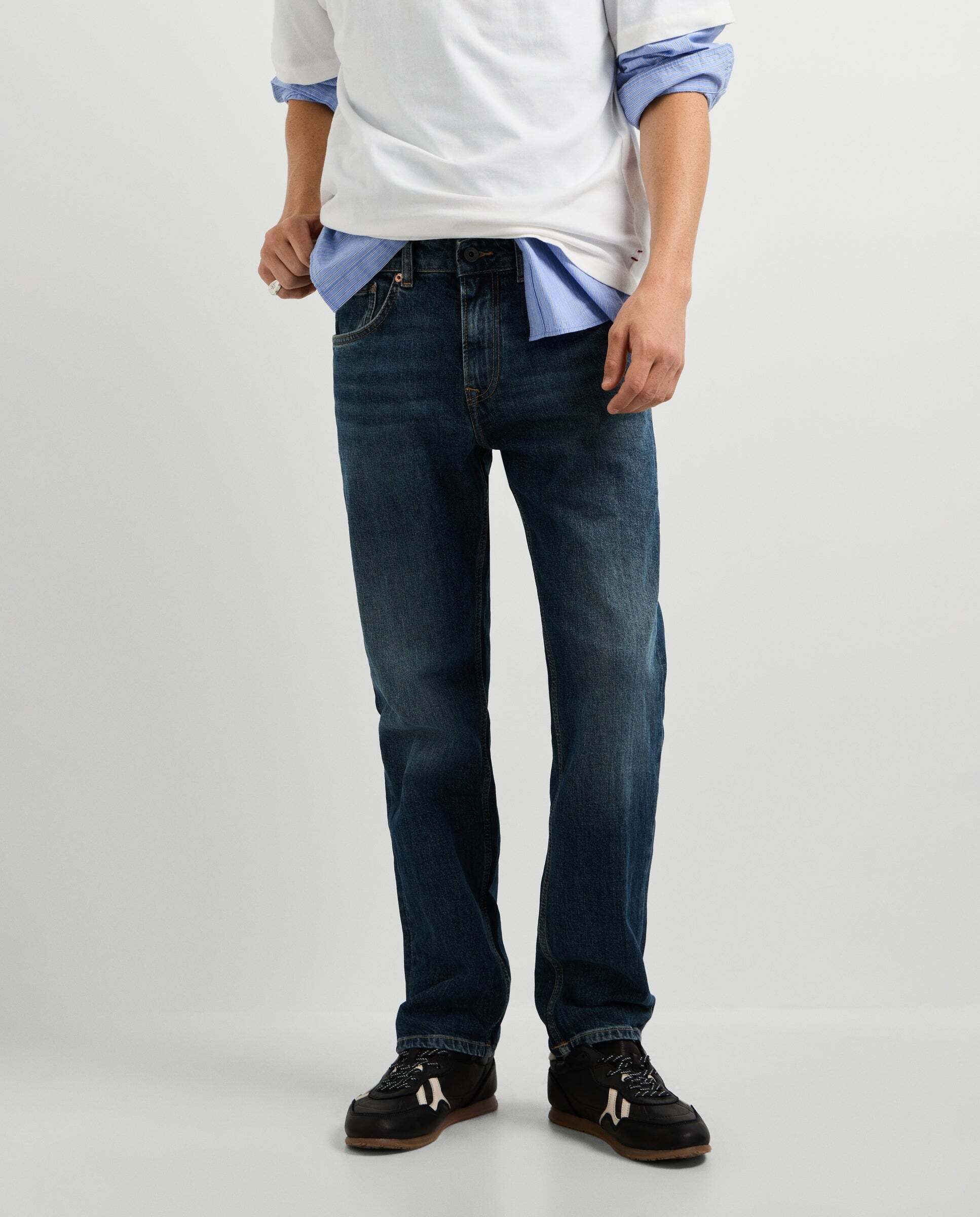 Imagen 2 de Vaquero de hombre fit recto tiro regular - Pepe Jeans - Moka Moka