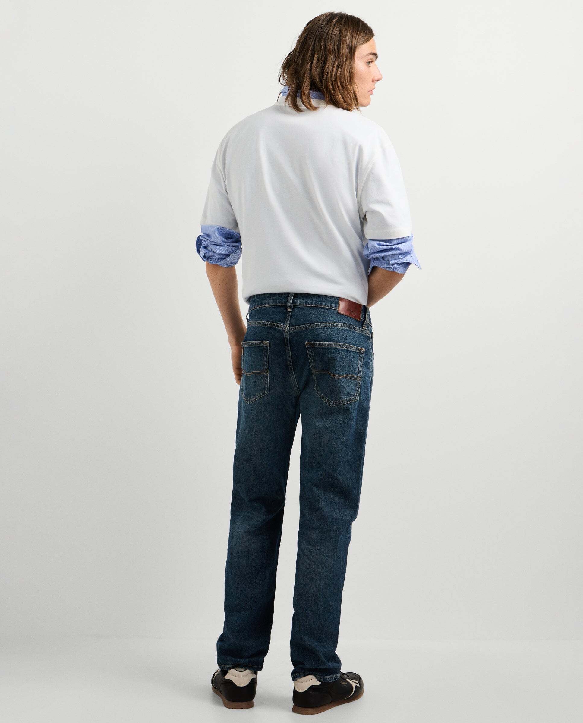 Imagen 3 de Vaquero de hombre fit recto tiro regular - Pepe Jeans - Moka Moka