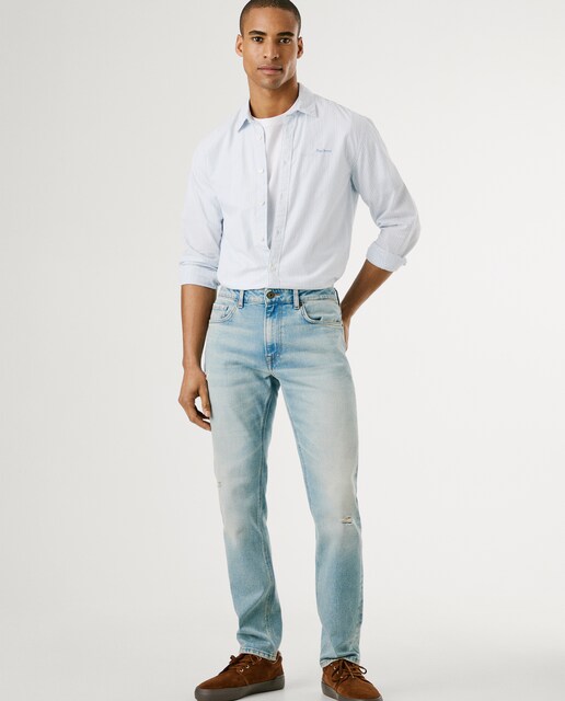 Imagen 0 de Vaquero de hombre Stanley fit taper con efecto desgastado