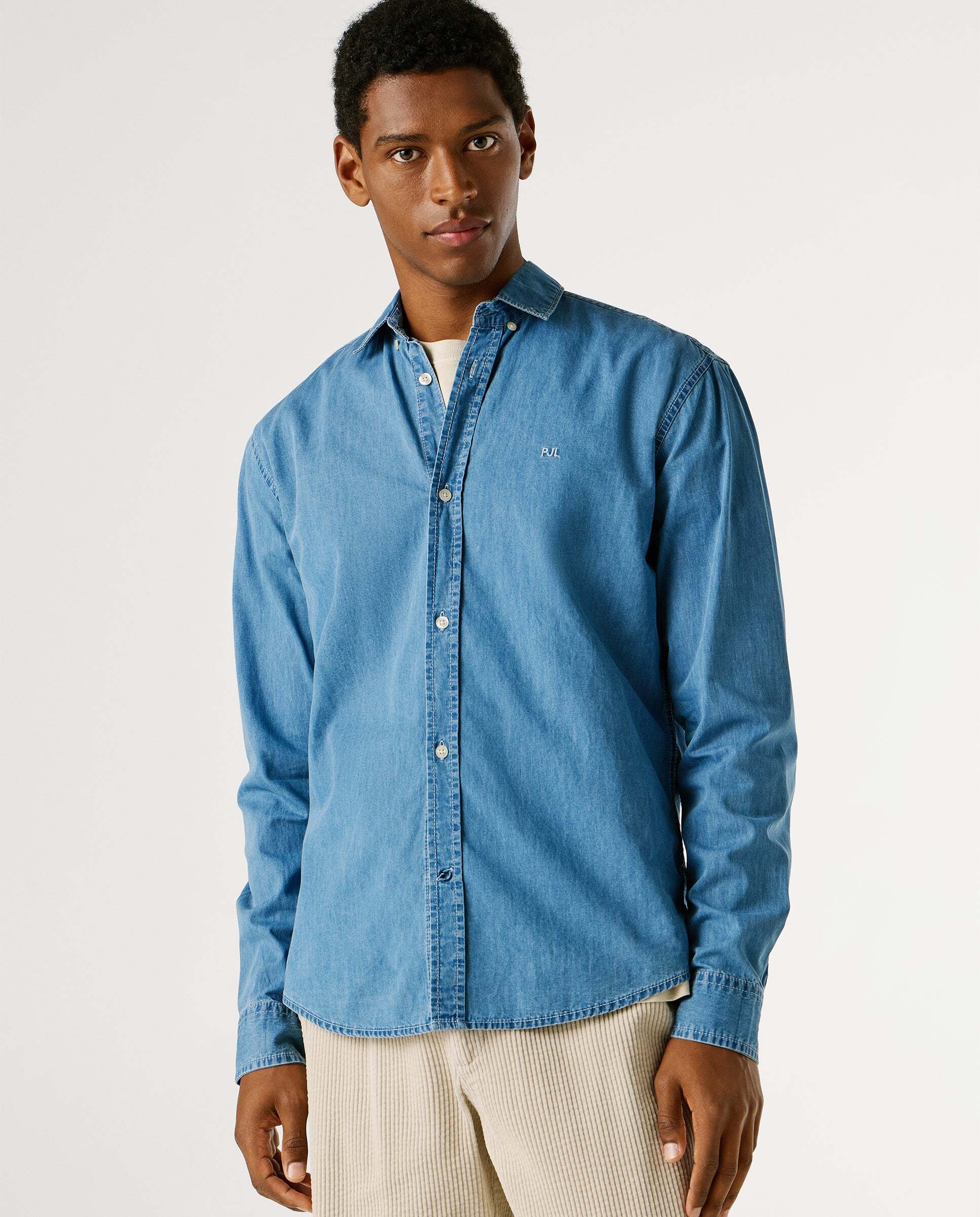Pepe Jeans - Camisa de hombre denim fit slim.
