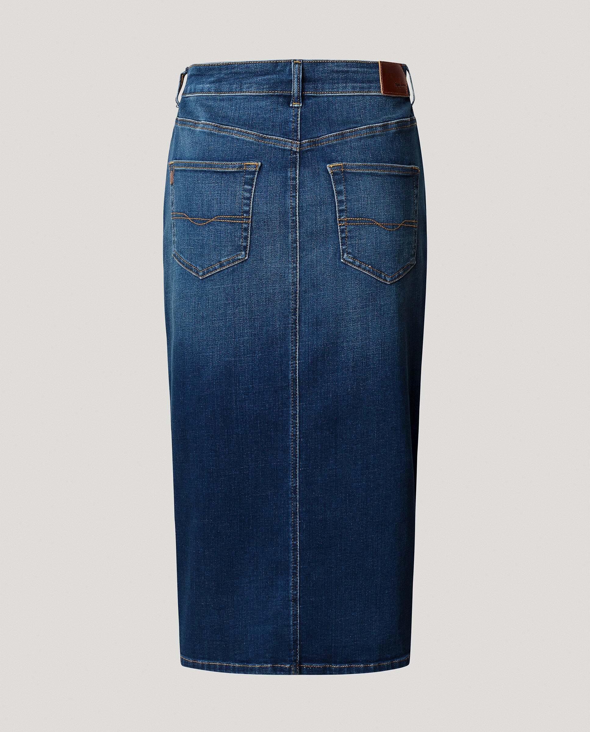 Falda vaquera de mujer midi fit slim - Pepe Jeans - Azul Azul-8
