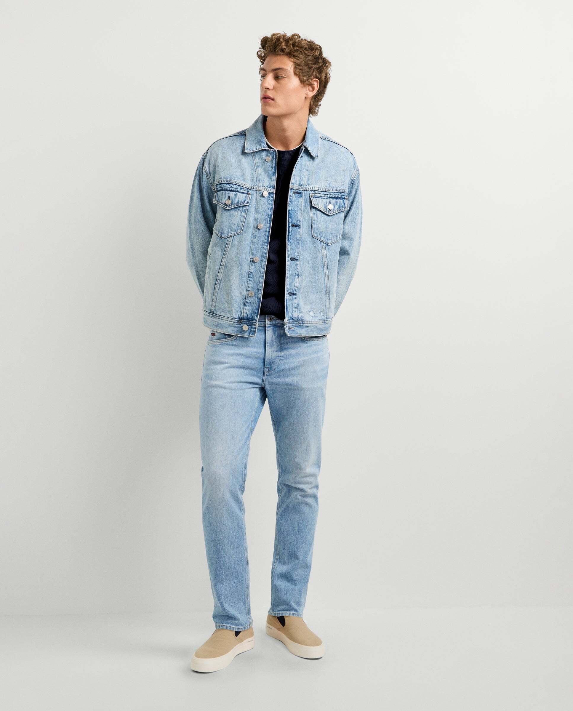 Vaquero de hombre fit slim tiro regular - Pepe Jeans - Tejano Tejano-5