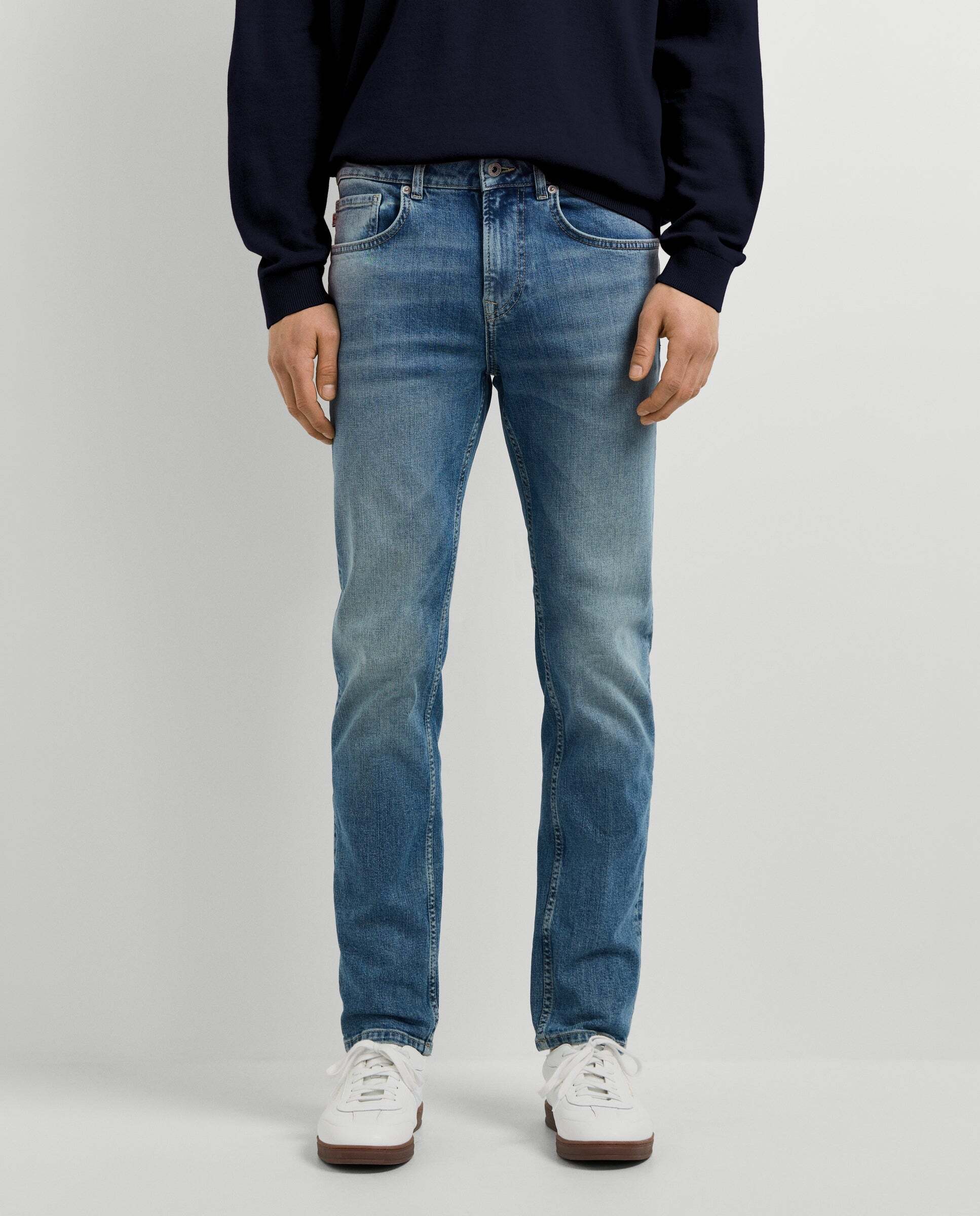 Imagen 2 de Vaquero de hombre fit recto tiro regular - Pepe Jeans - Azul claro Azul claro
