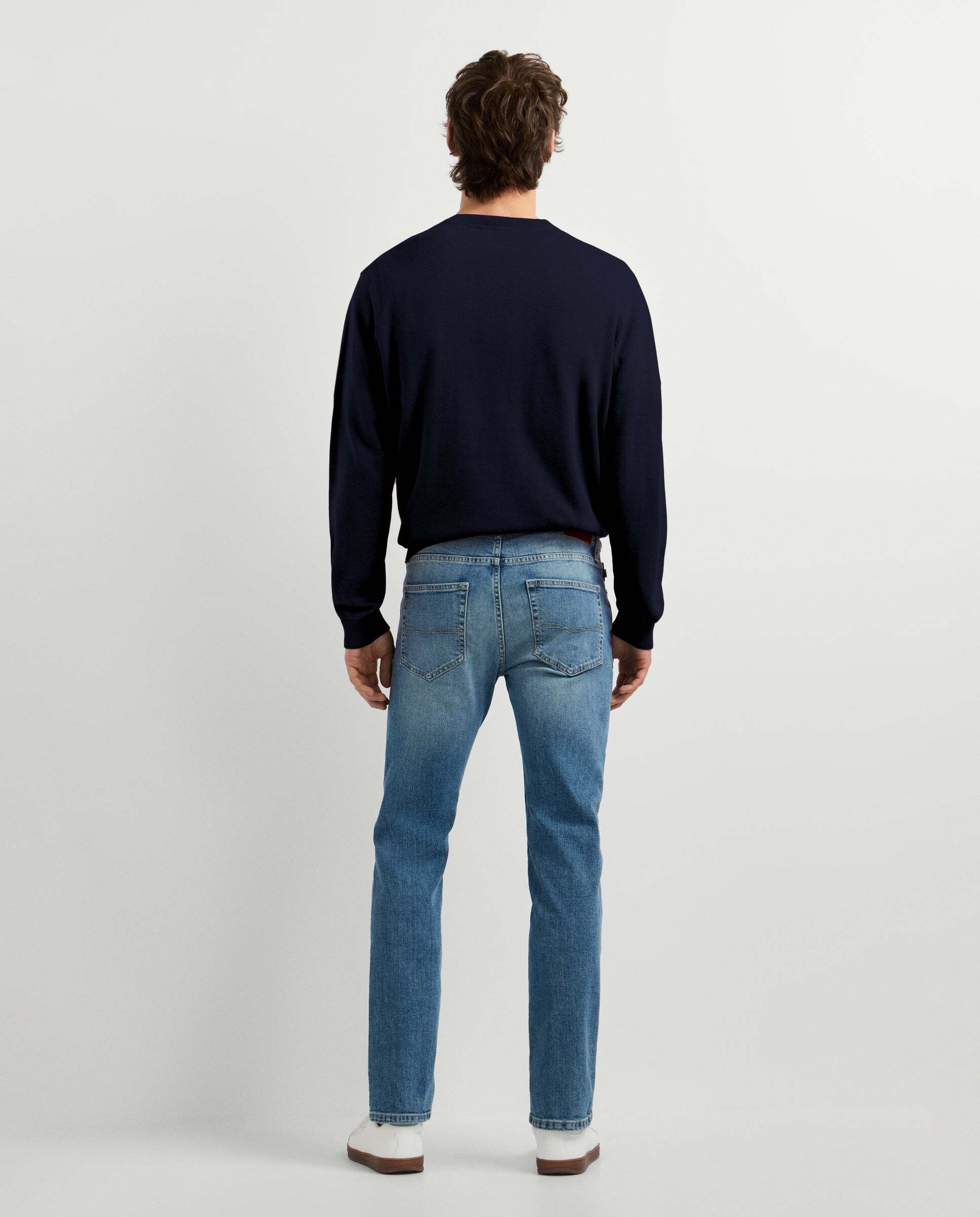 Imagen 4 de Vaquero de hombre fit recto tiro regular - Pepe Jeans - Azul claro Azul claro
