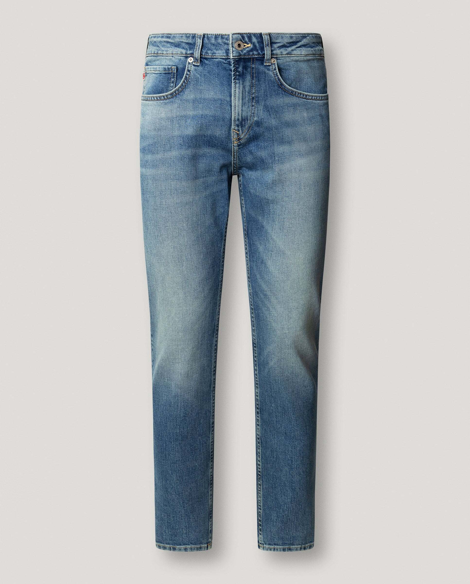 Imagen 9 de Vaquero de hombre fit recto tiro regular - Pepe Jeans - Azul claro Azul claro