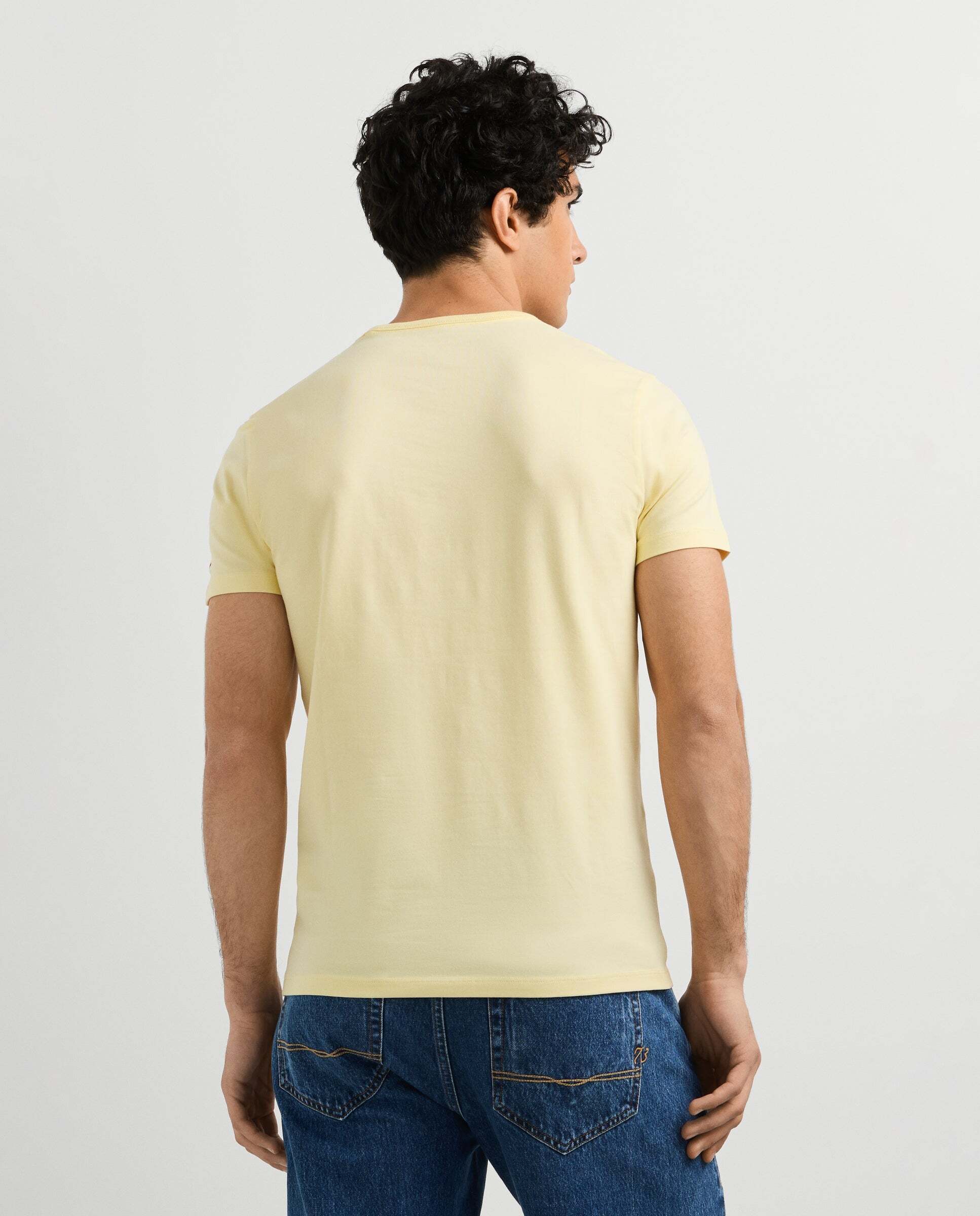 Imagen 3 de Camiseta de hombre ajustada con logotipo - Pepe Jeans - Amarillo Amarillo
