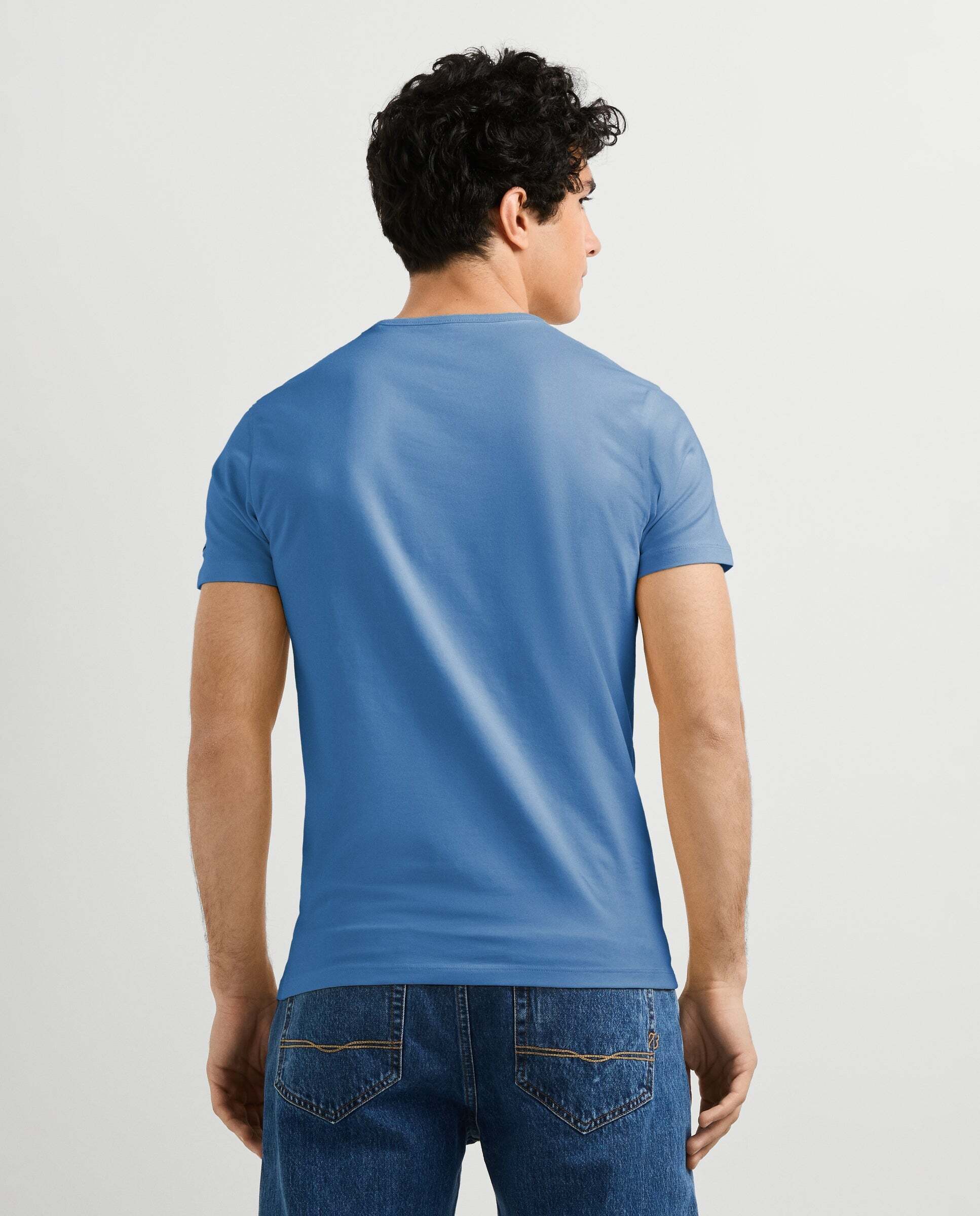 Camiseta de hombre ajustada con logotipo - Pepe Jeans - Azul claro Azul claro-3