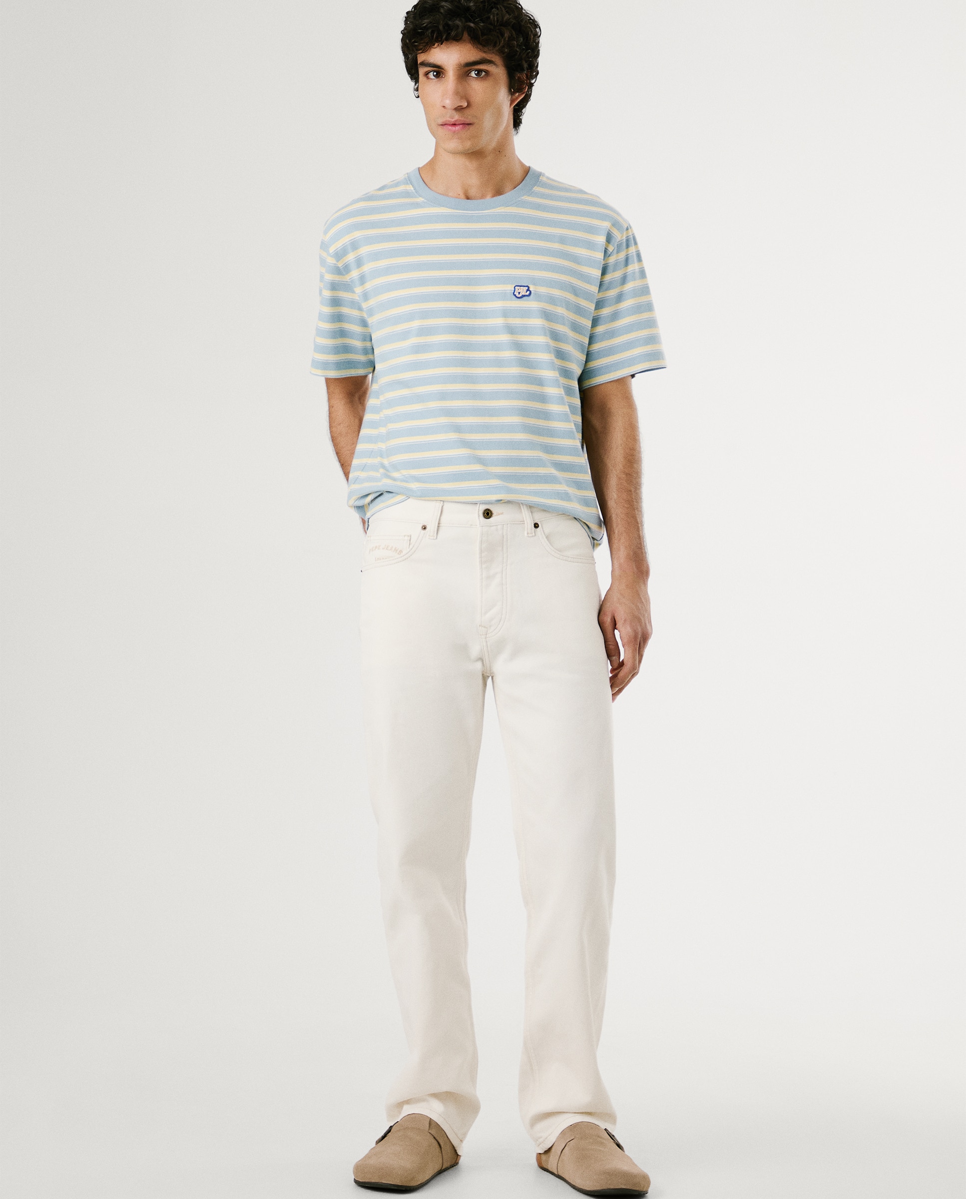 Pepe Jeans - Vaquero de hombre Bexley fit relaxed cierre abotonado.