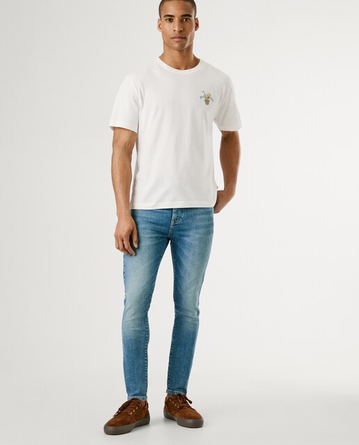 Imagen 0 de Vaquero de hombre Finsbury fit skinny con efecto desgastado