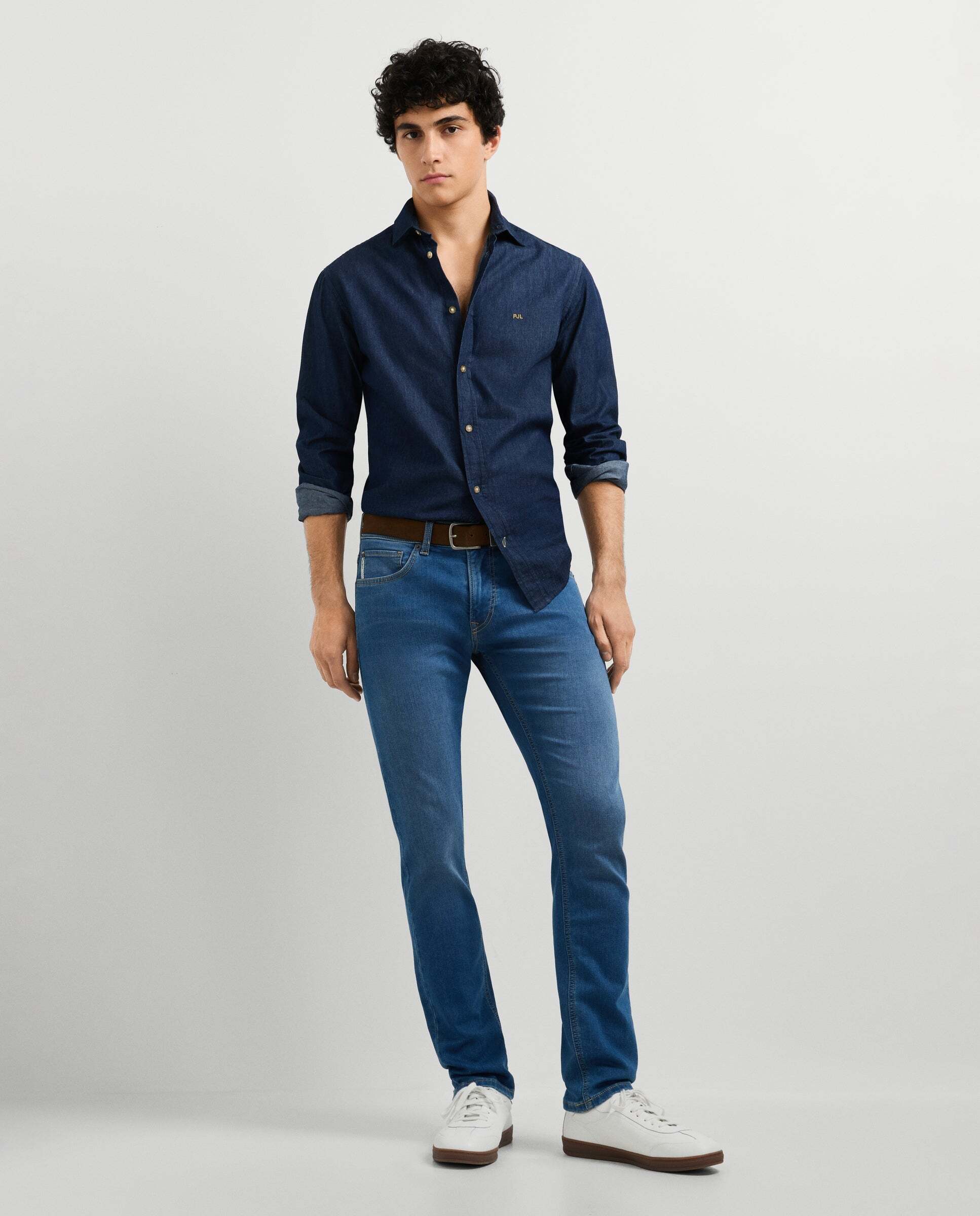 Vaquero de hombre Track fit slim con efecto desgastado - Pepe Jeans - Blanco Blanco-1