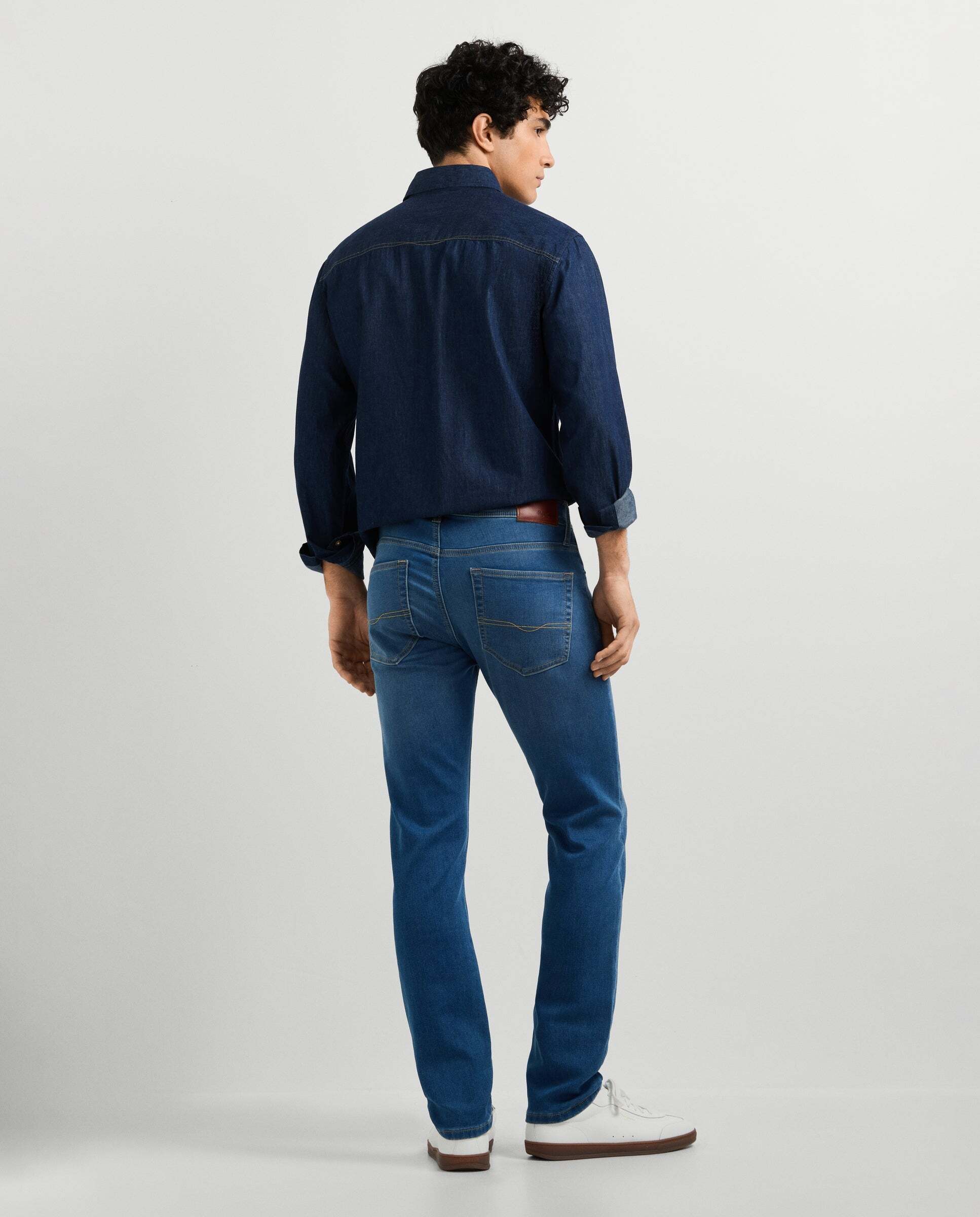 Vaquero de hombre Track fit slim con efecto desgastado - Pepe Jeans - Blanco Blanco-3