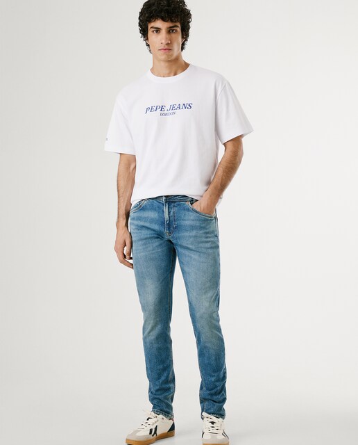 Imagen 0 de Vaquero de hombre Spike fit taper con efecto desgastado