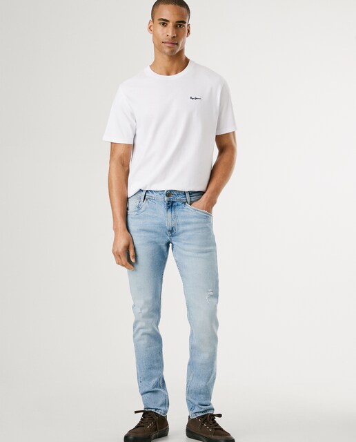 Imagen 0 de Vaquero de hombre Spike fit taper con efecto desgastado