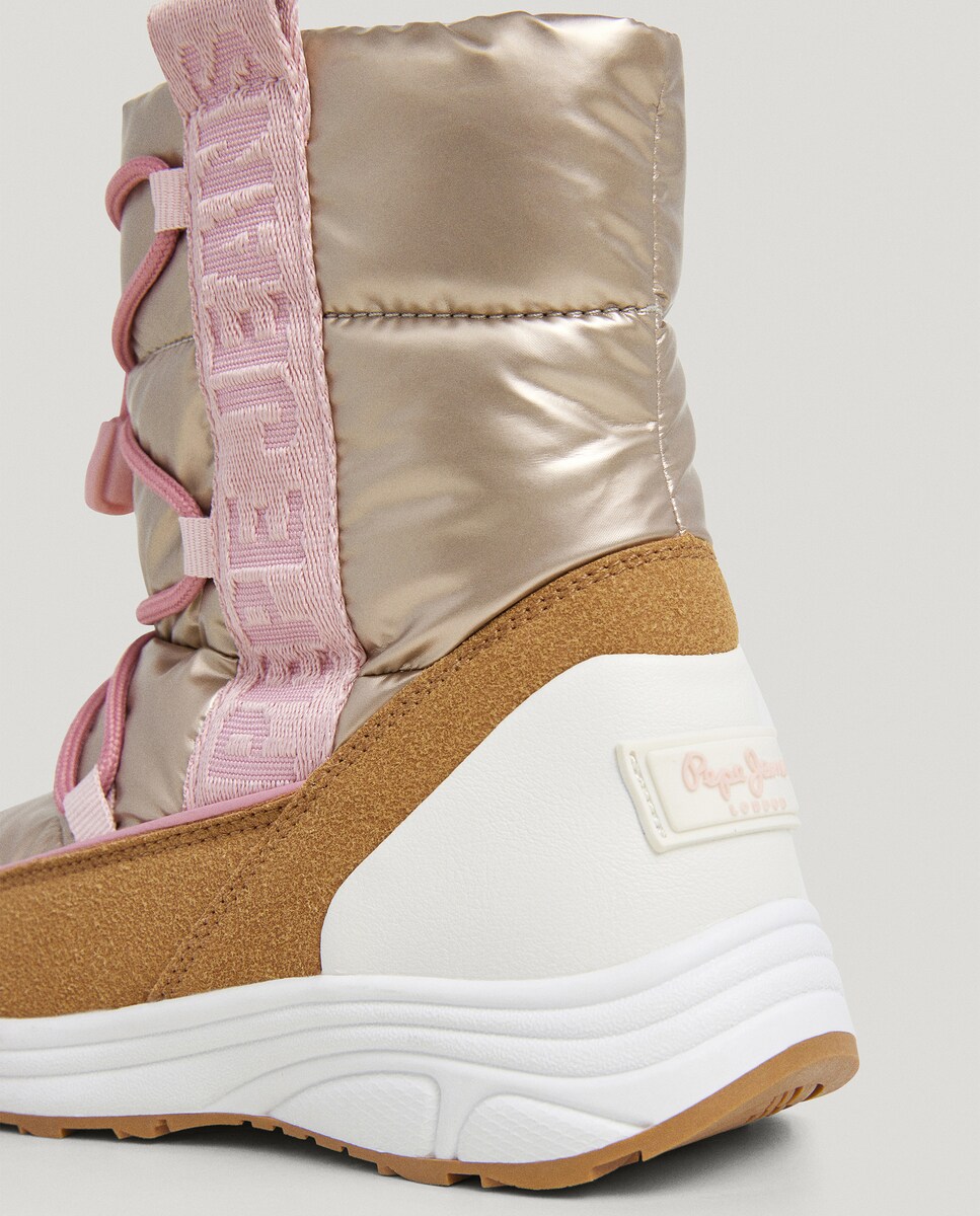 Botines de niña Apres-ski con efecto metalizado · Pepe Jeans · El