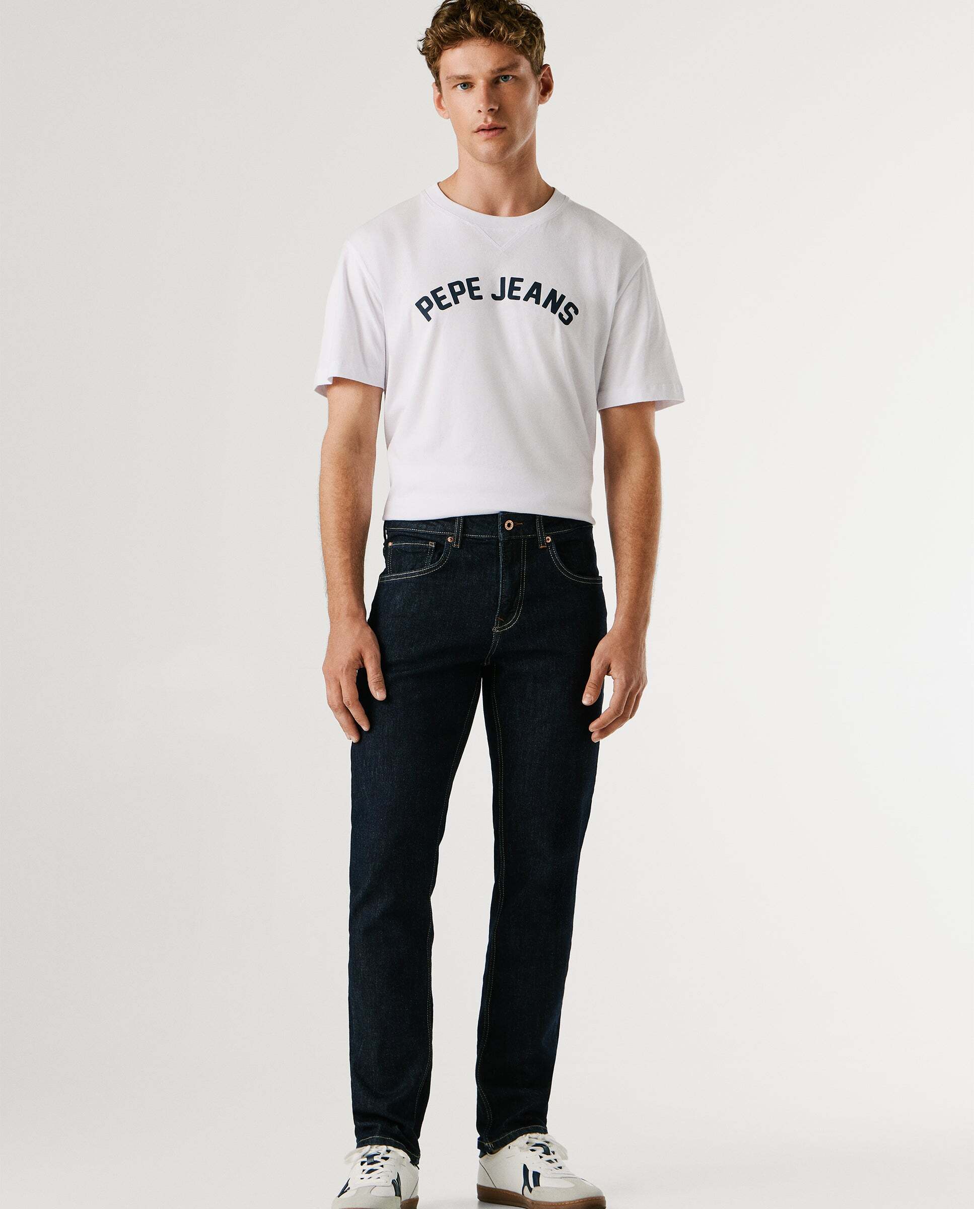 Imagen 0 de Vaquero de hombre fit recto tiro regular Azul denim