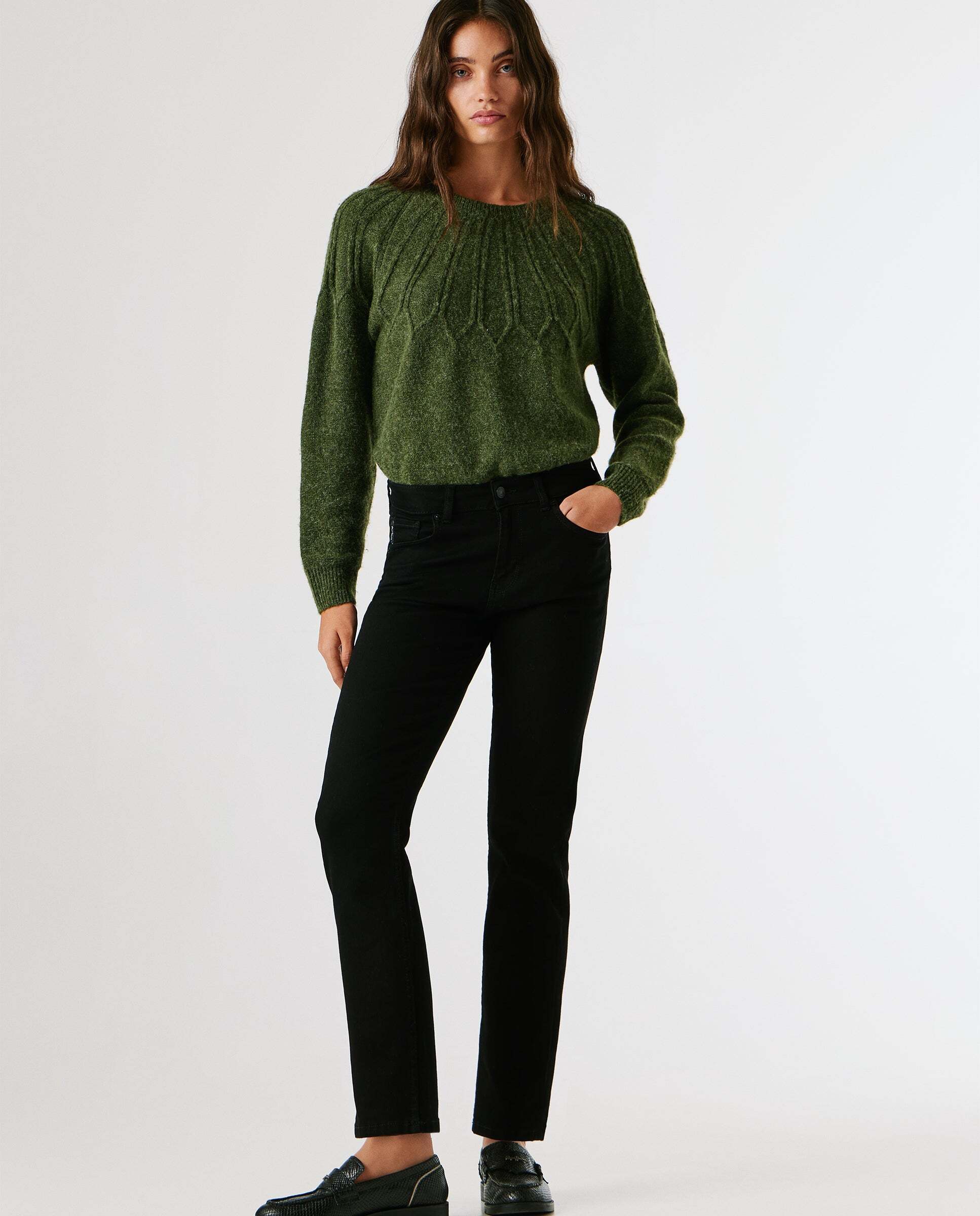 Pepe Jeans - Mary- jeans fit recto y tiro medio.