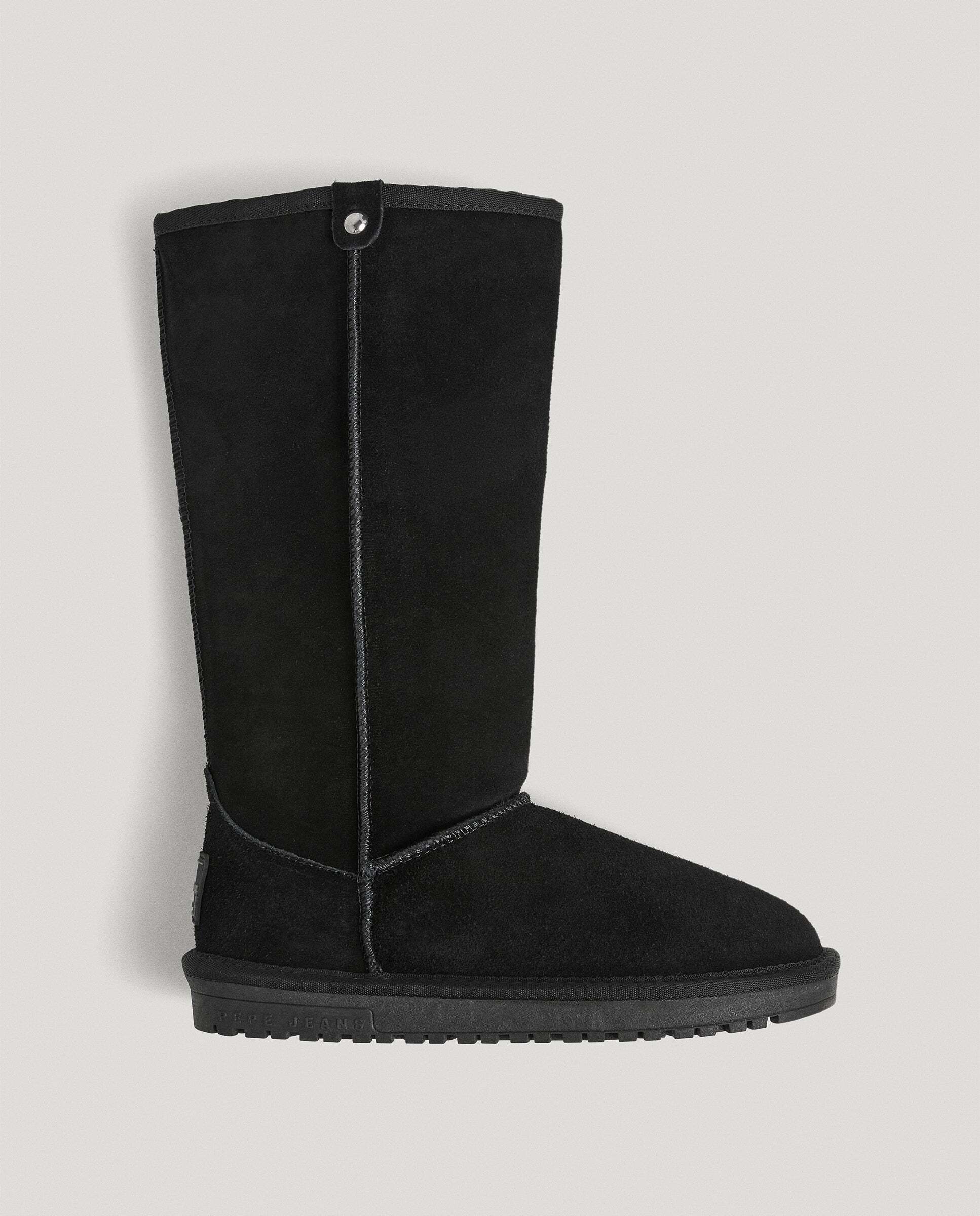 Bota con pelo de mujer de ante - Pepe Jeans - Negro Negro-3
