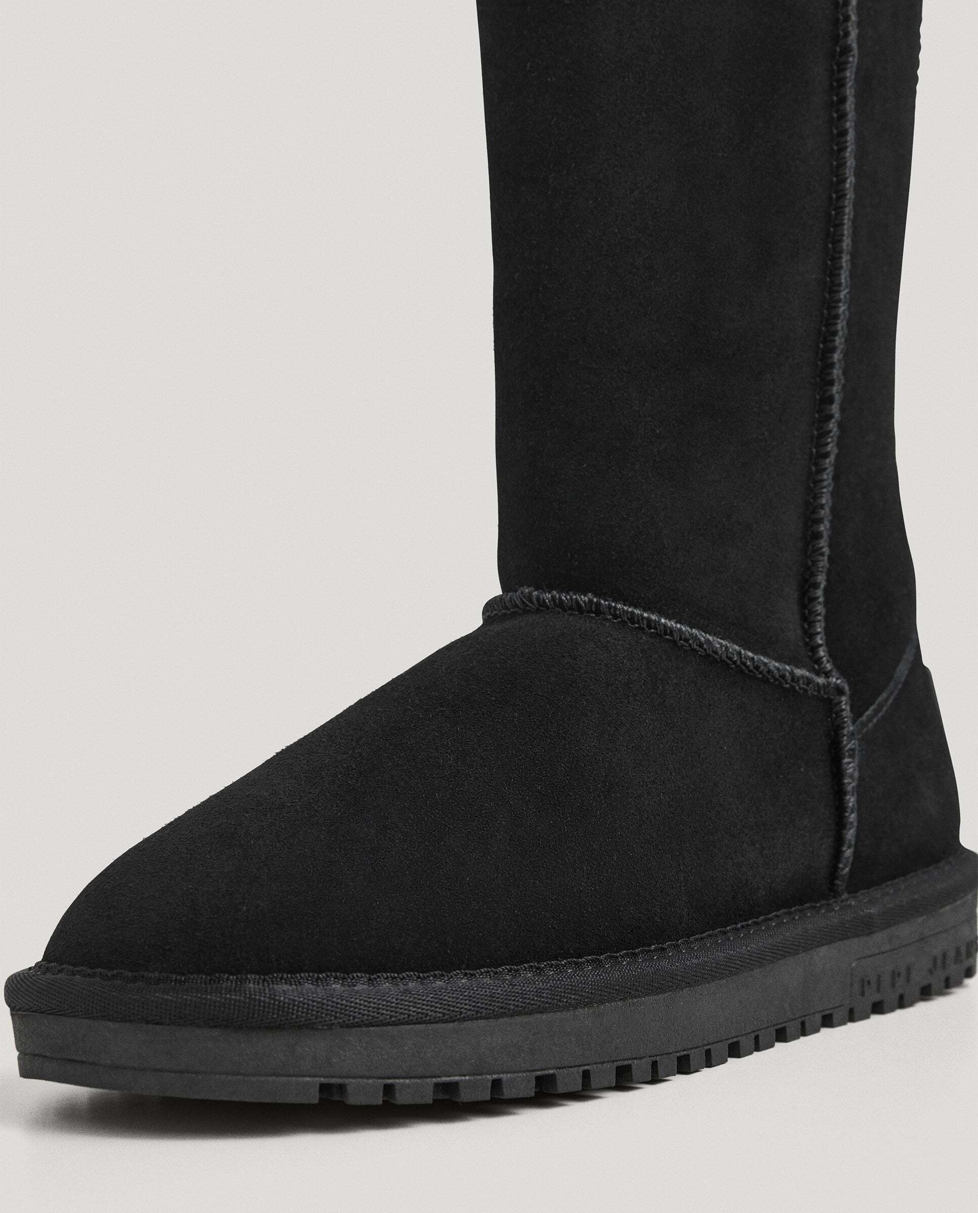 Bota con pelo de mujer de ante - Pepe Jeans - Negro Negro-5