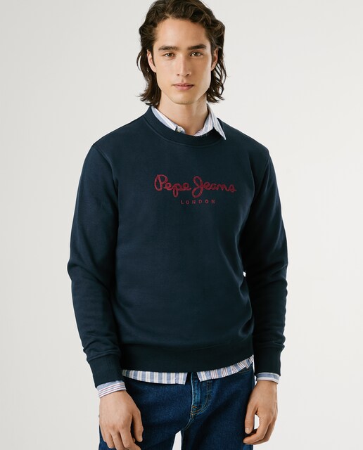 Imagen 0 de Sudadera de hombre cuello redondo con logo estampado