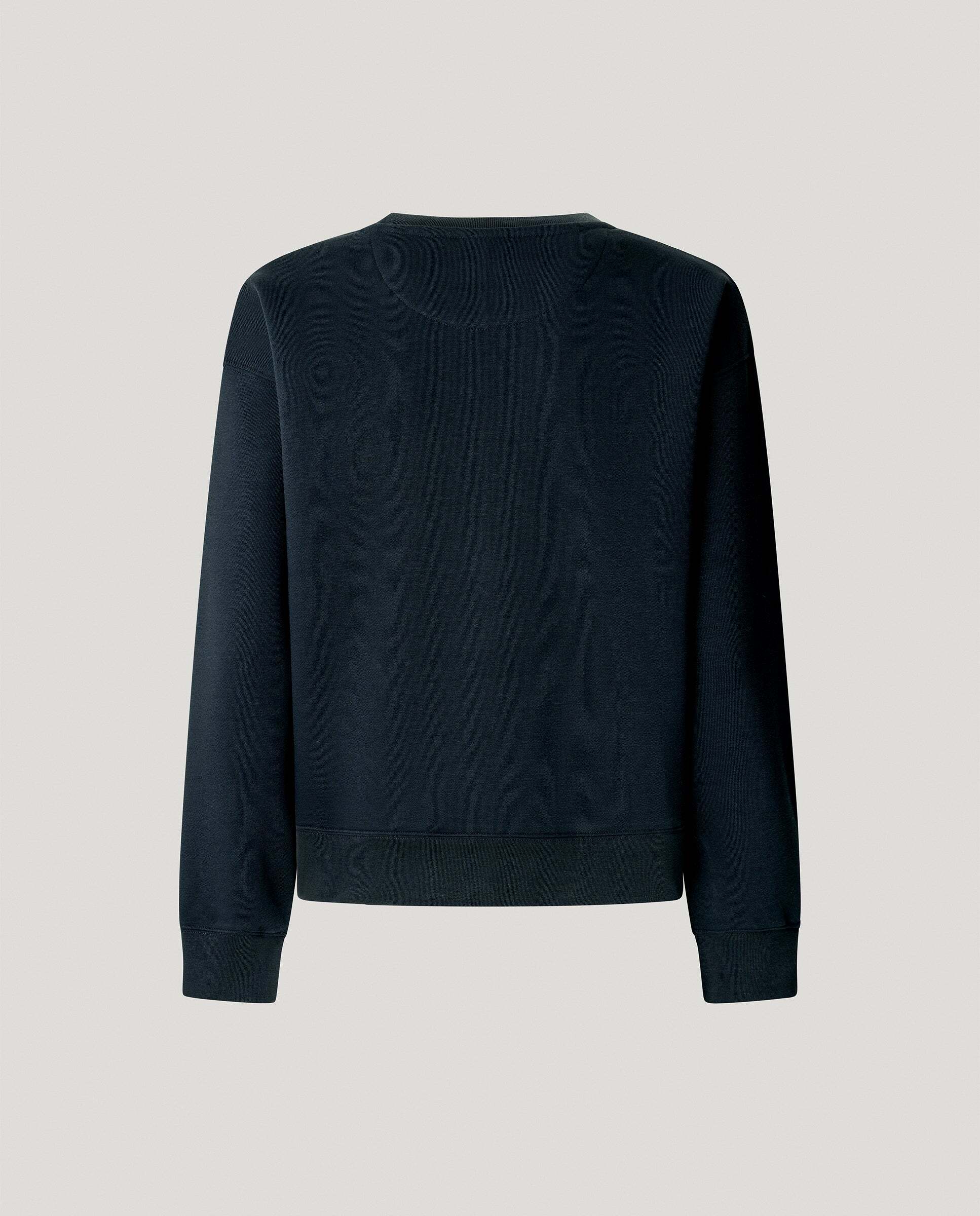 Sudadera de mujer cuello redondo con logo - Pepe Jeans - Azul Azul-6