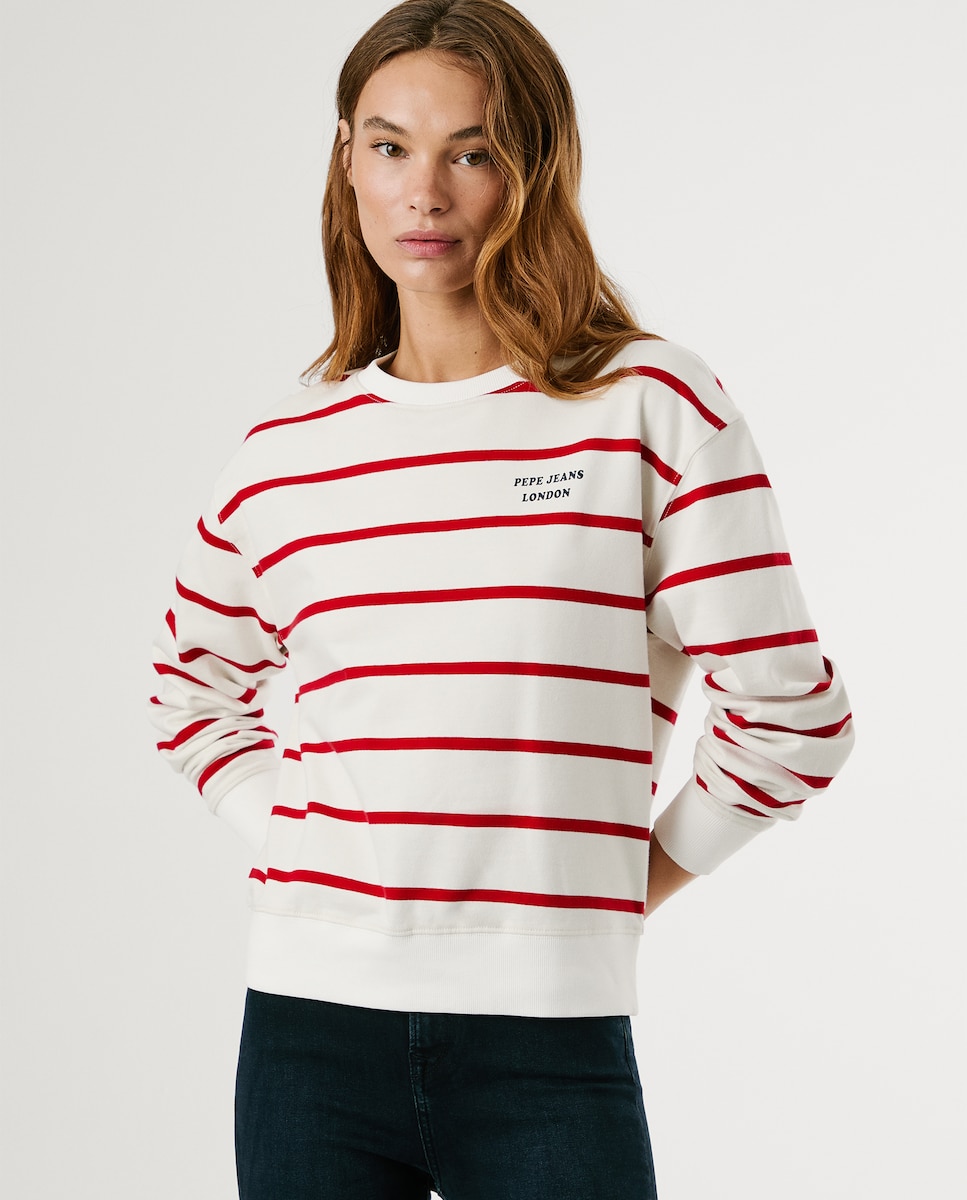 Sudadera de mujer con estampado de rayas · Pepe Jeans · El Corte