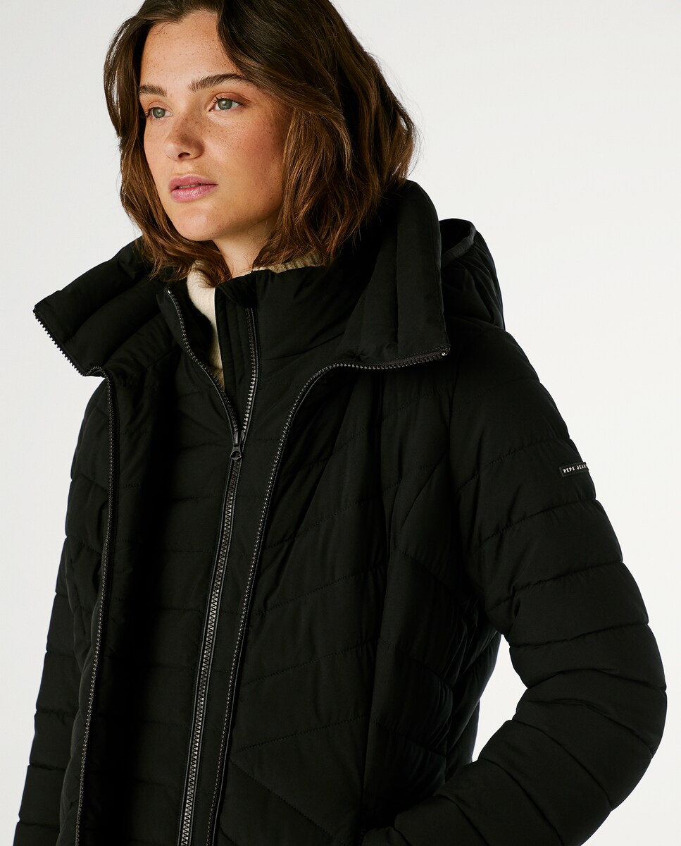 Anorak Impermeable Plumifero Sin Manga Plumífero De Mujer