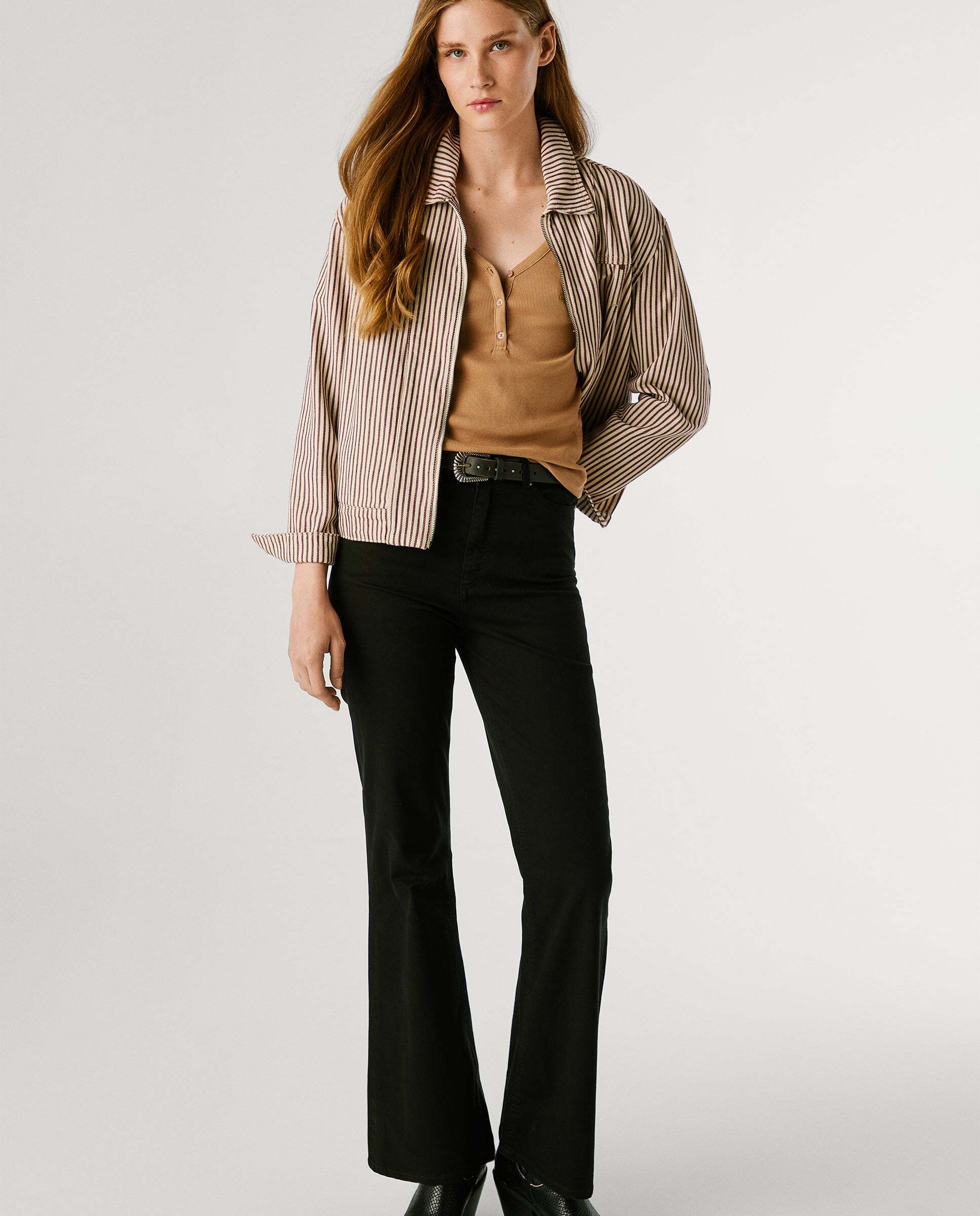 Willa - Pepe Jeans - pantalon cinco bolsillos fit flare - Negro Negro-3