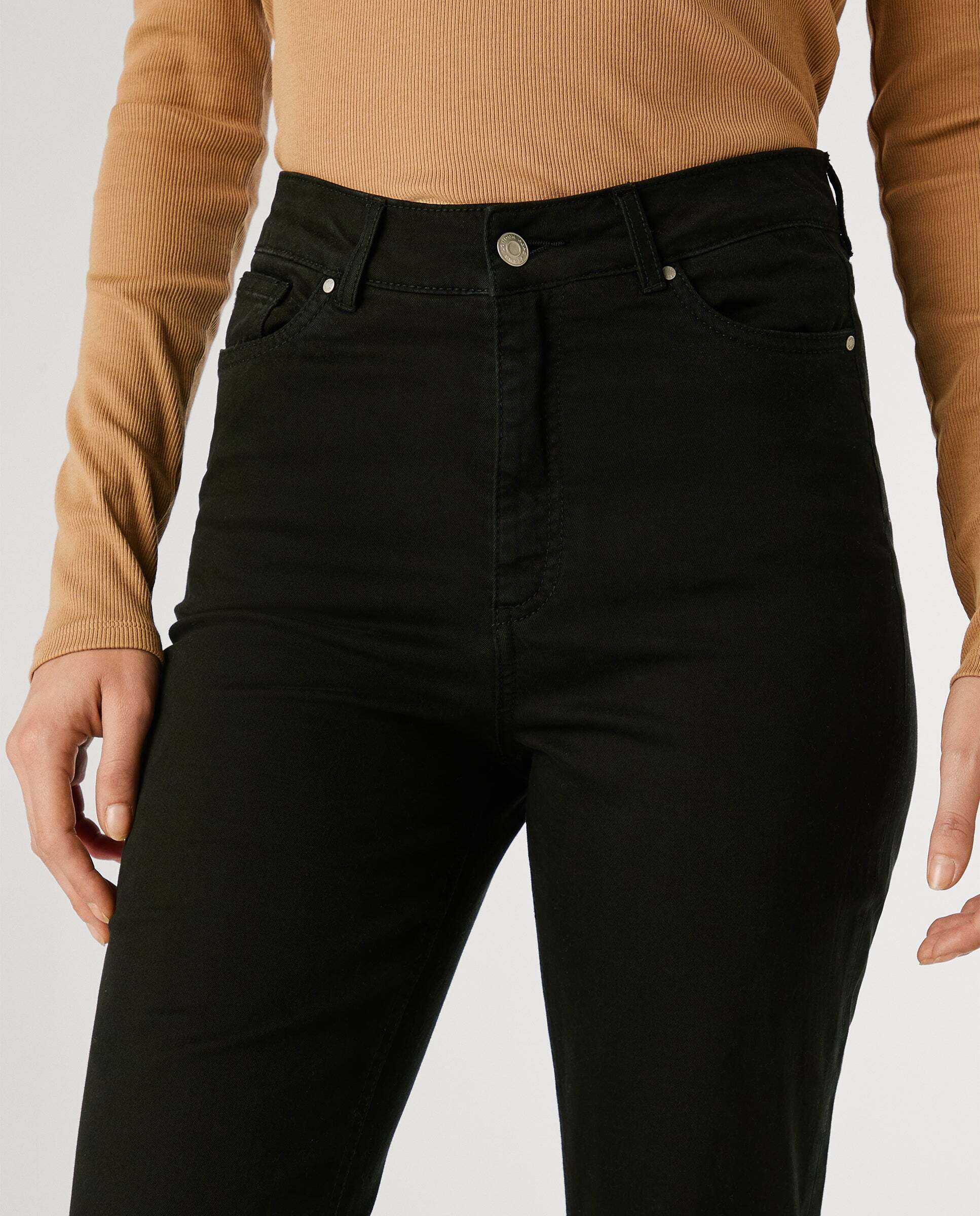 Willa - Pepe Jeans - pantalon cinco bolsillos fit flare - Negro Negro-5