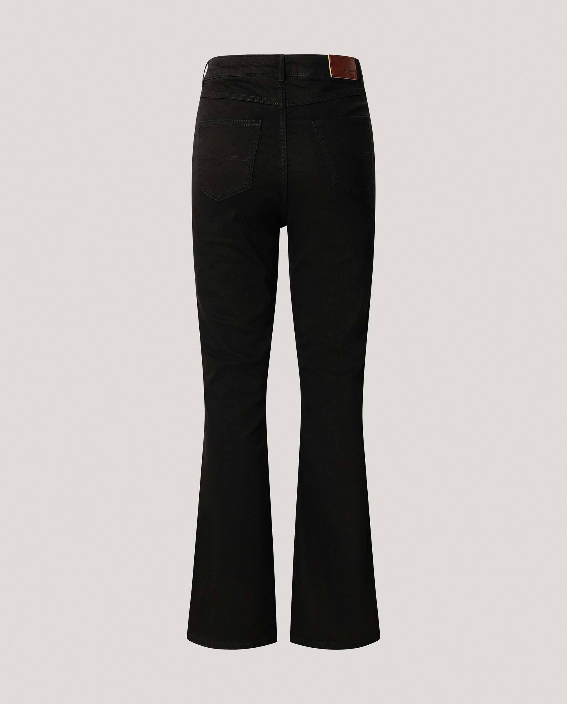 Willa - Pepe Jeans - pantalon cinco bolsillos fit flare - Negro Negro-8