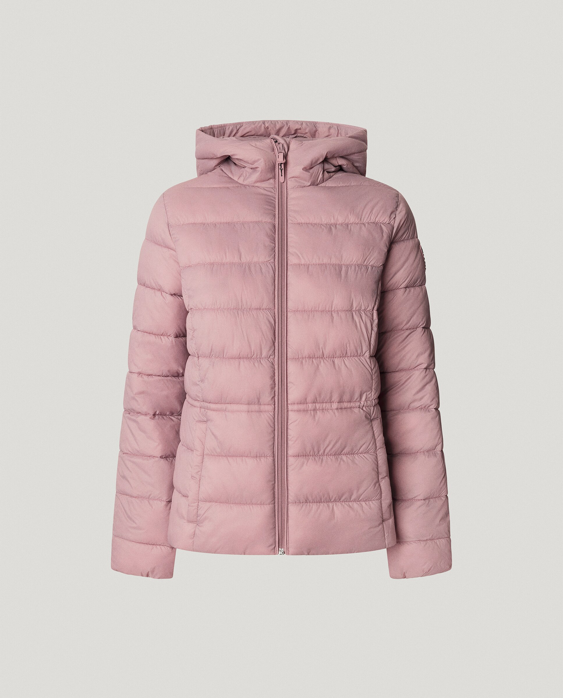 Plumífero de mujer impermeable con capucha - Pepe Jeans - Rosa Rosa-6
