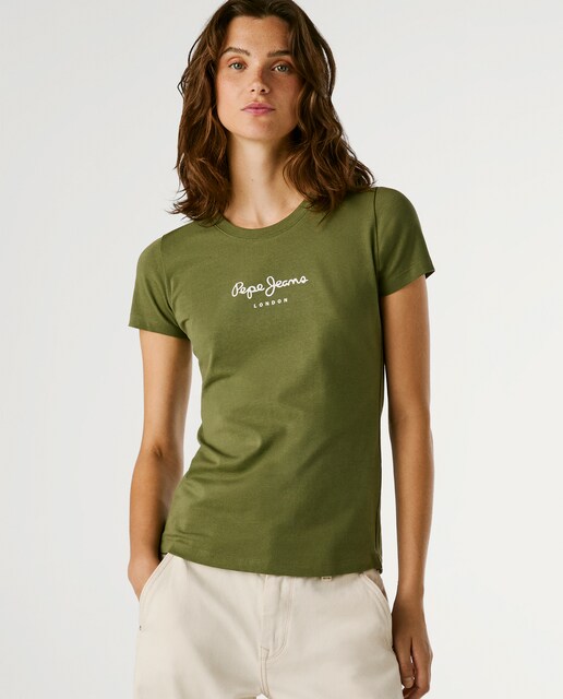 Imagen 0 de Camiseta de mujer manga corta con logo estampado