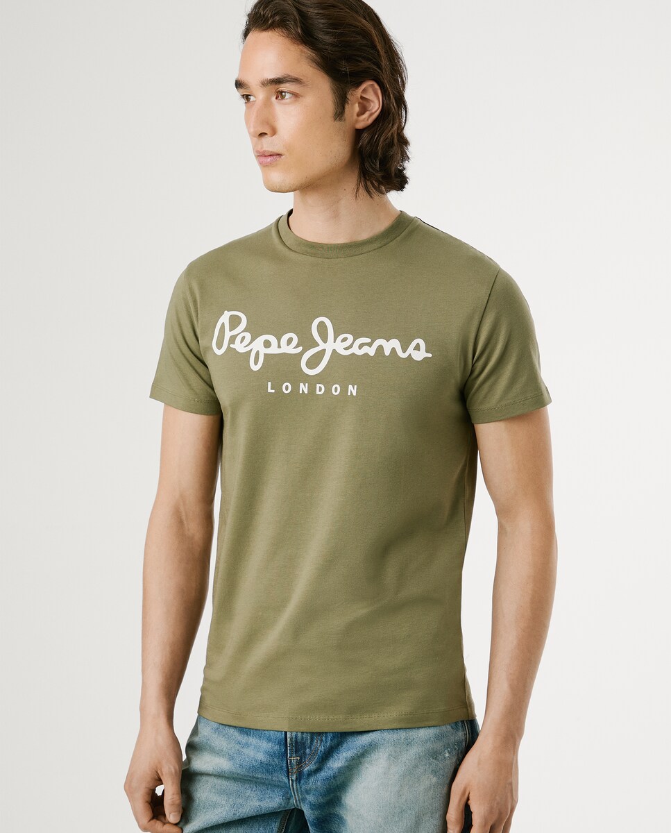 Camiseta de hombre manga corta con maxi logo estampado · Pepe