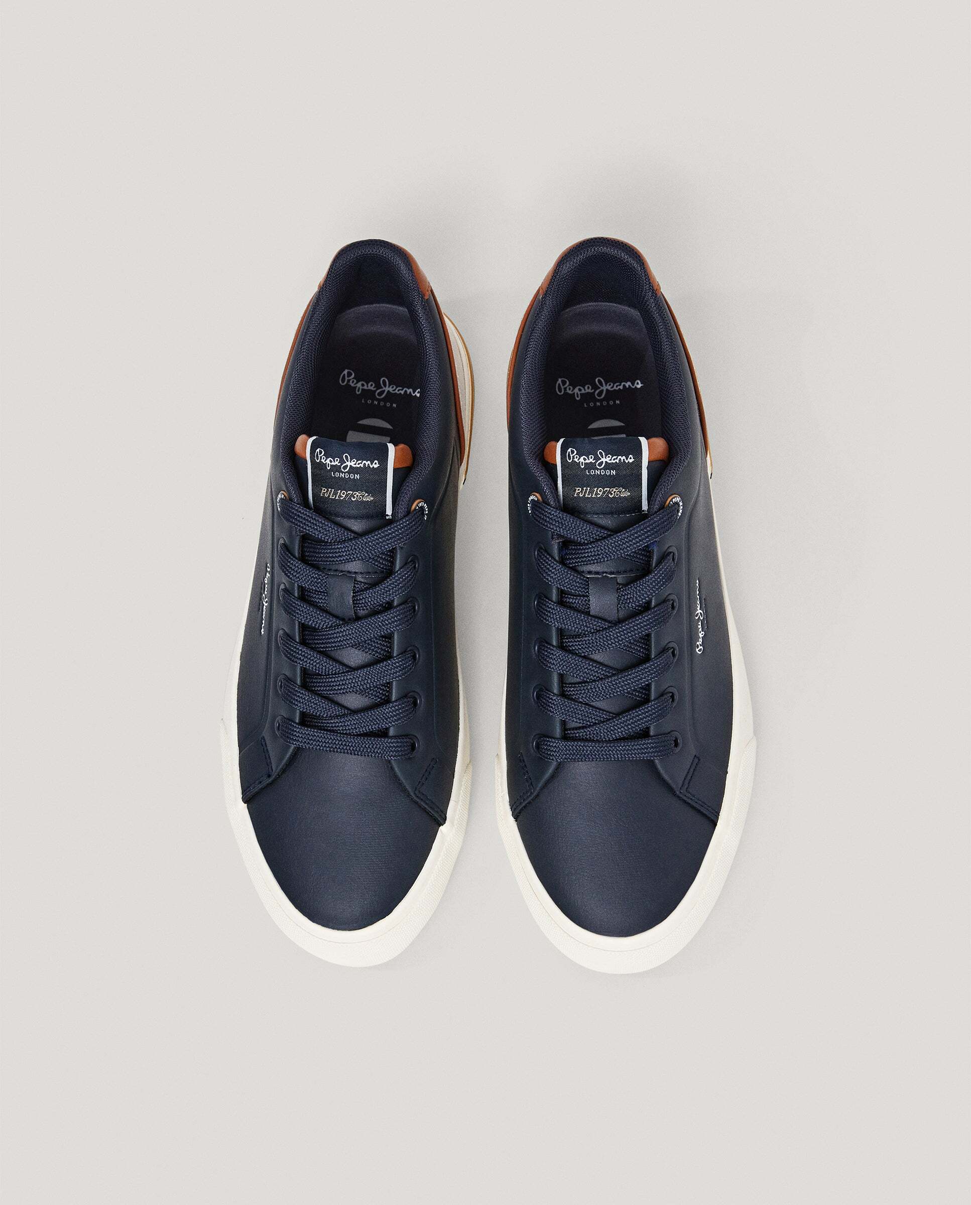 Kenton - Pepe Jeans - zapatillas clásicas con detalles en ante - Navy Navy-3
