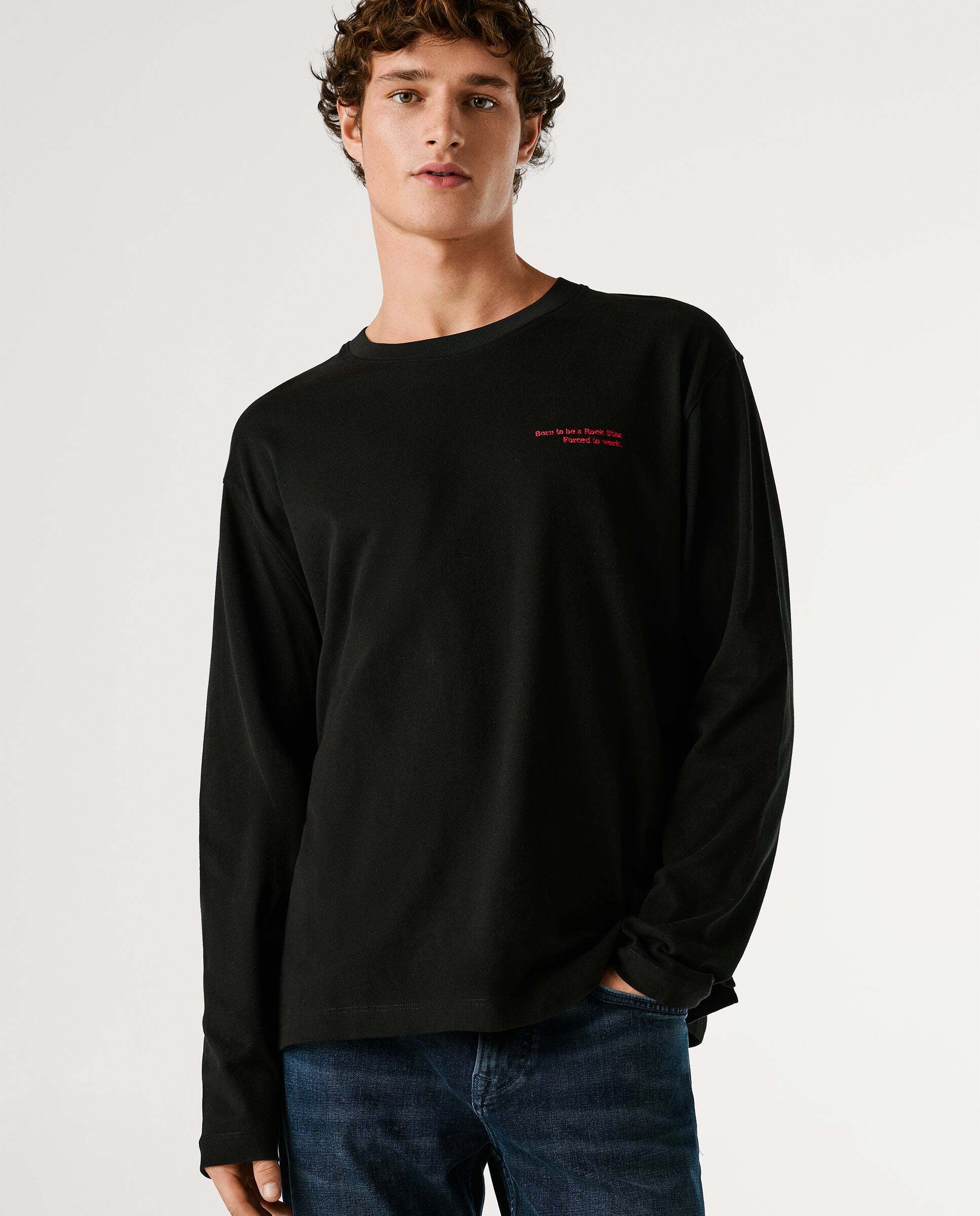 Pepe Jeans - Camiseta de hombre manga larga fit relaxed.