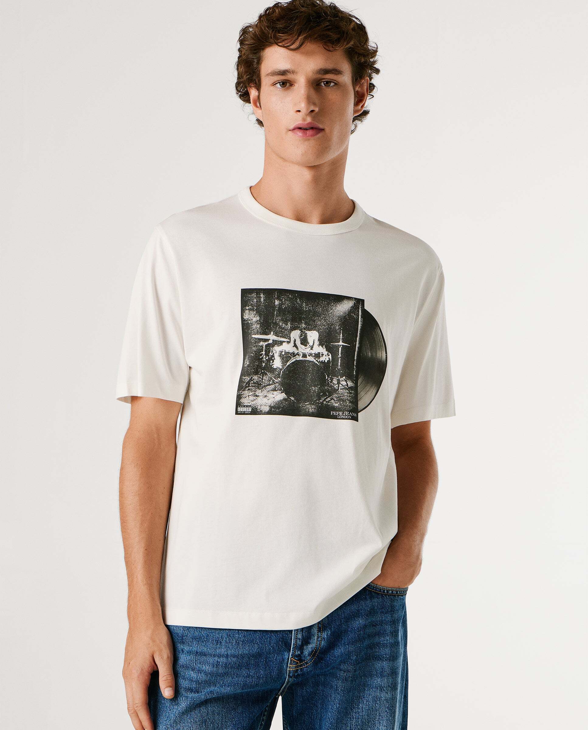 Pepe Jeans - Camiseta de hombre estampado fotográfico fit regular.