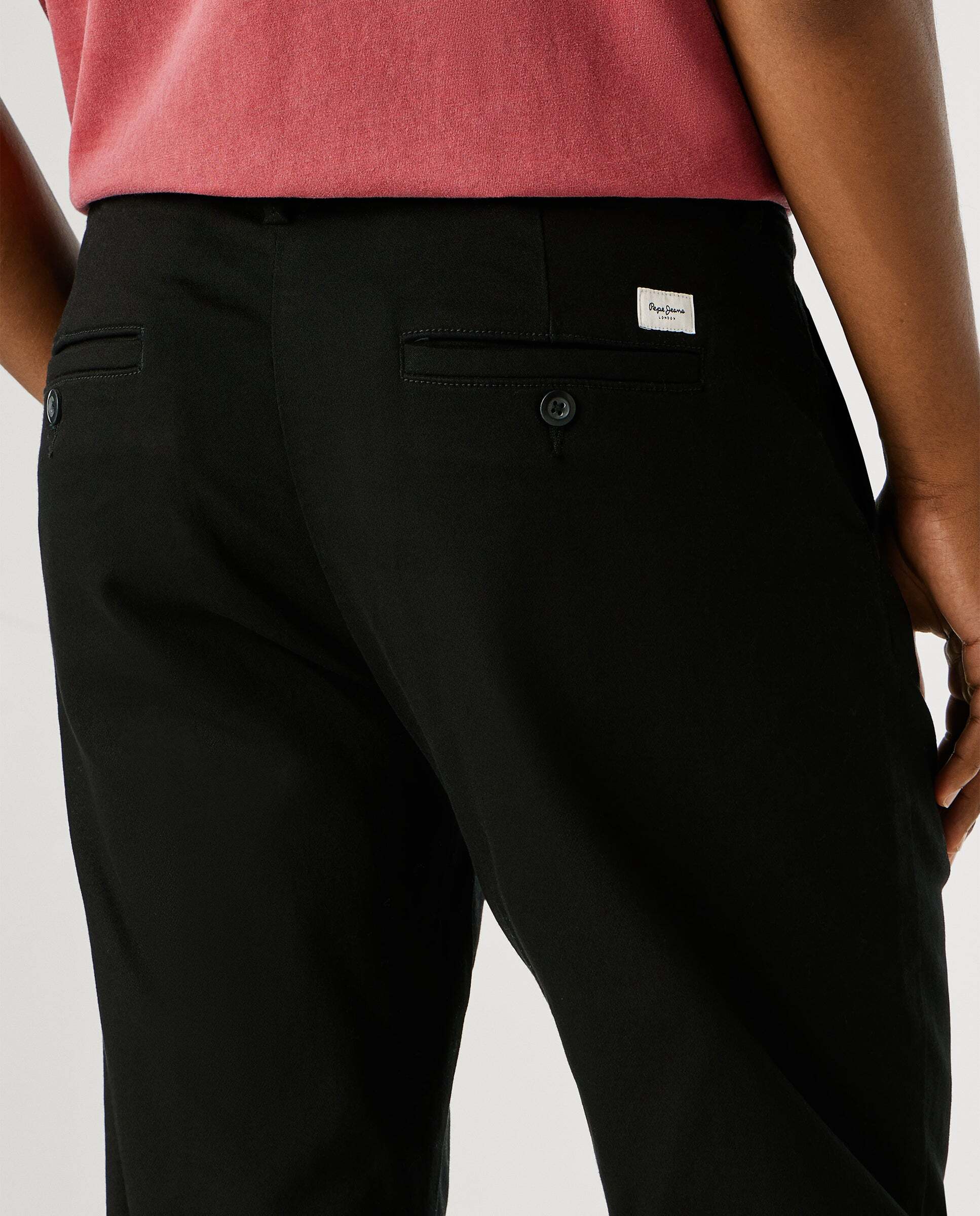 Pantalón chino de hombre fit slim - Pepe Jeans - Negro Negro-5