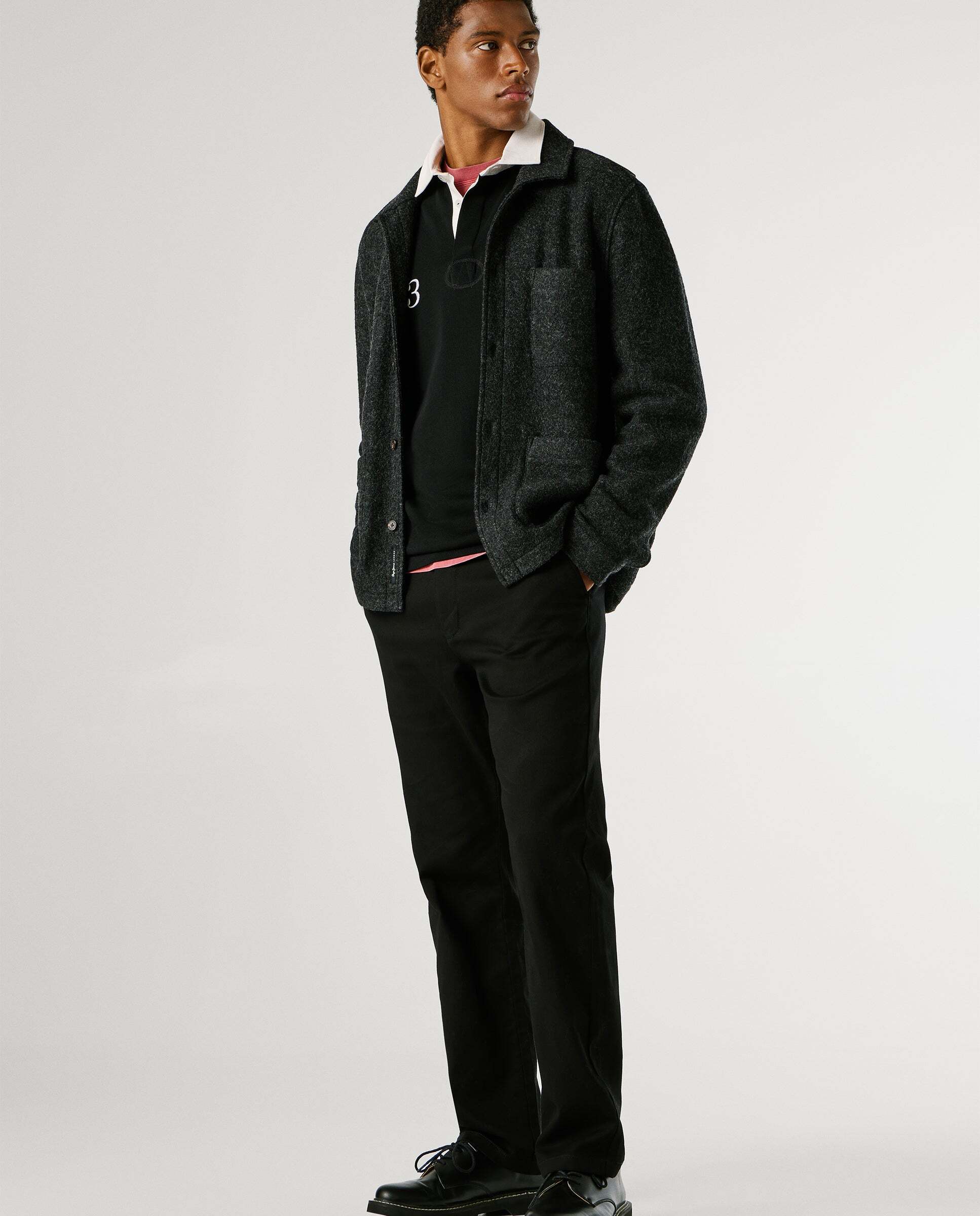 Pantalón chino de hombre fit slim - Pepe Jeans - Negro Negro-7