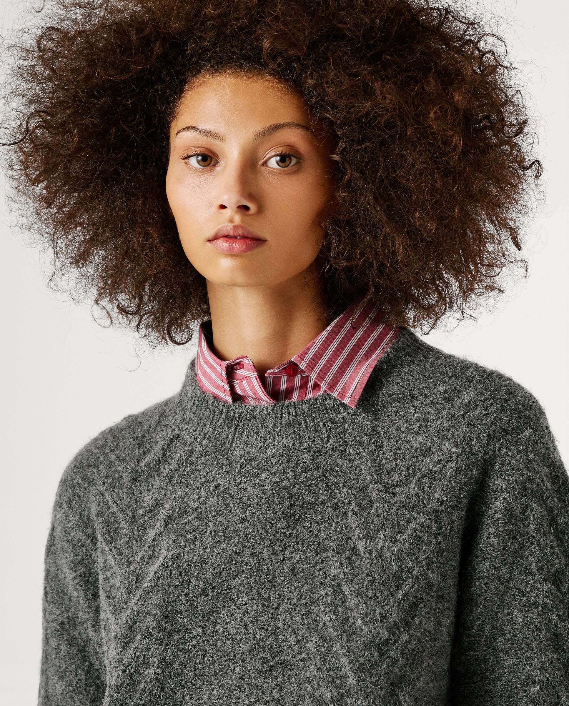 Jersey cuello redondo con lana - Pepe Jeans - Gris Gris-4